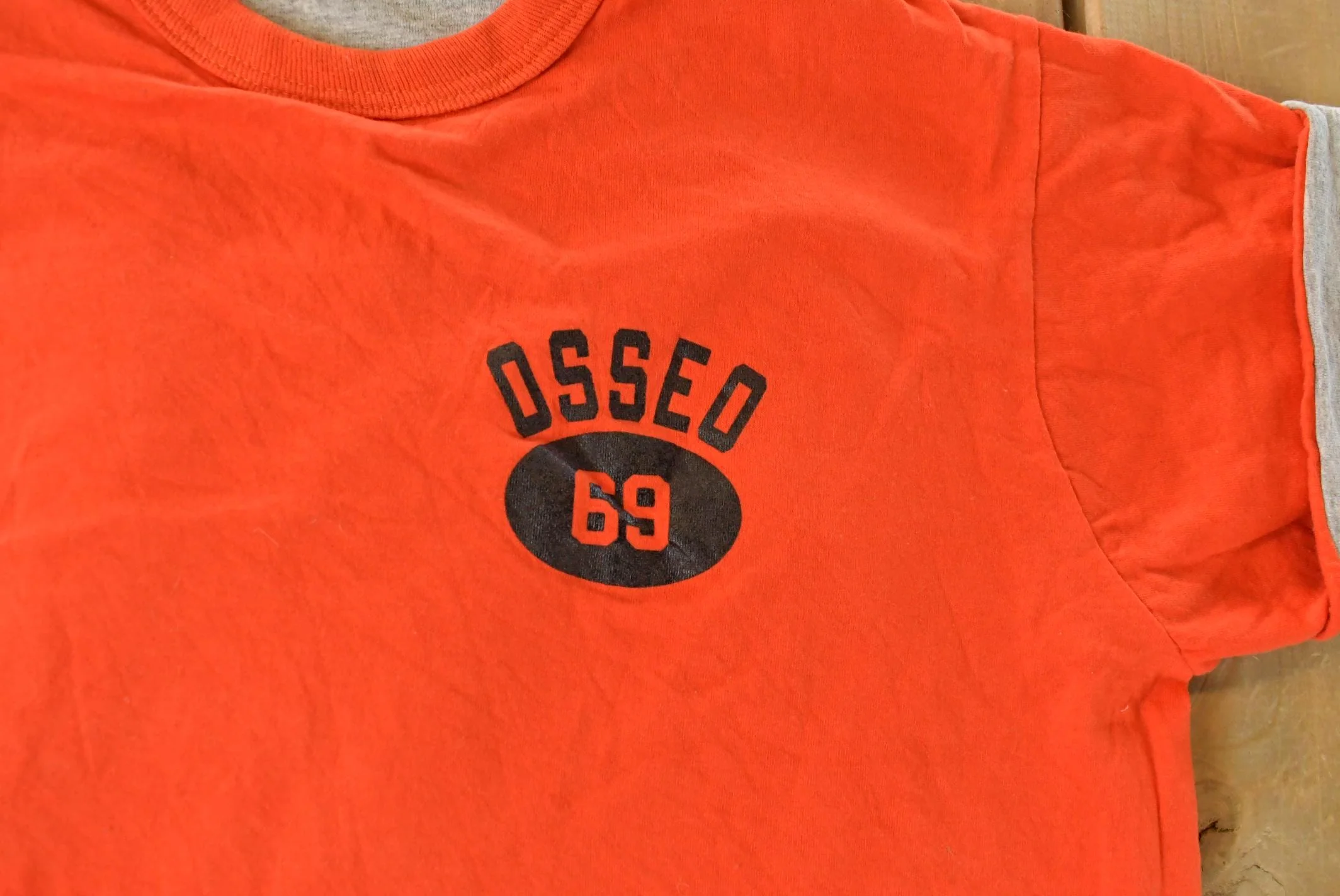 Vintage 1980s OSSEO Double Layer Reversible T-Shirt Men's Medium - Image 5