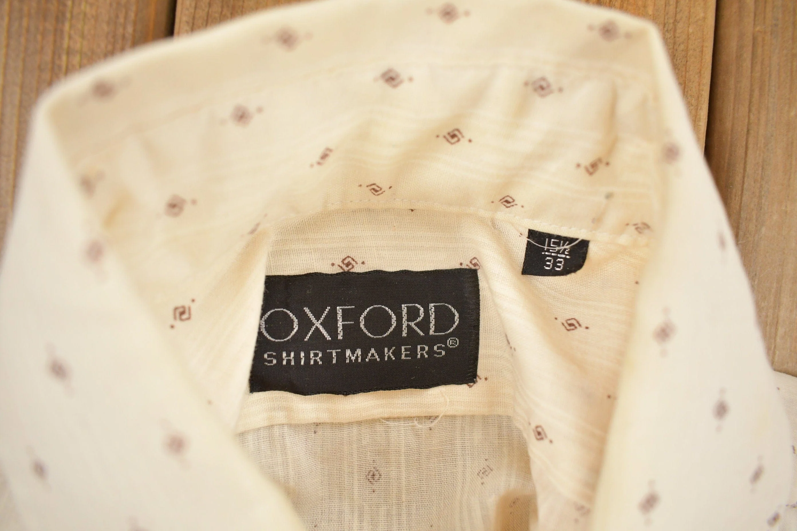 Vintage 1980s Oxford Shirt Makers Button Up Dress Shirt Men's L - Image 4