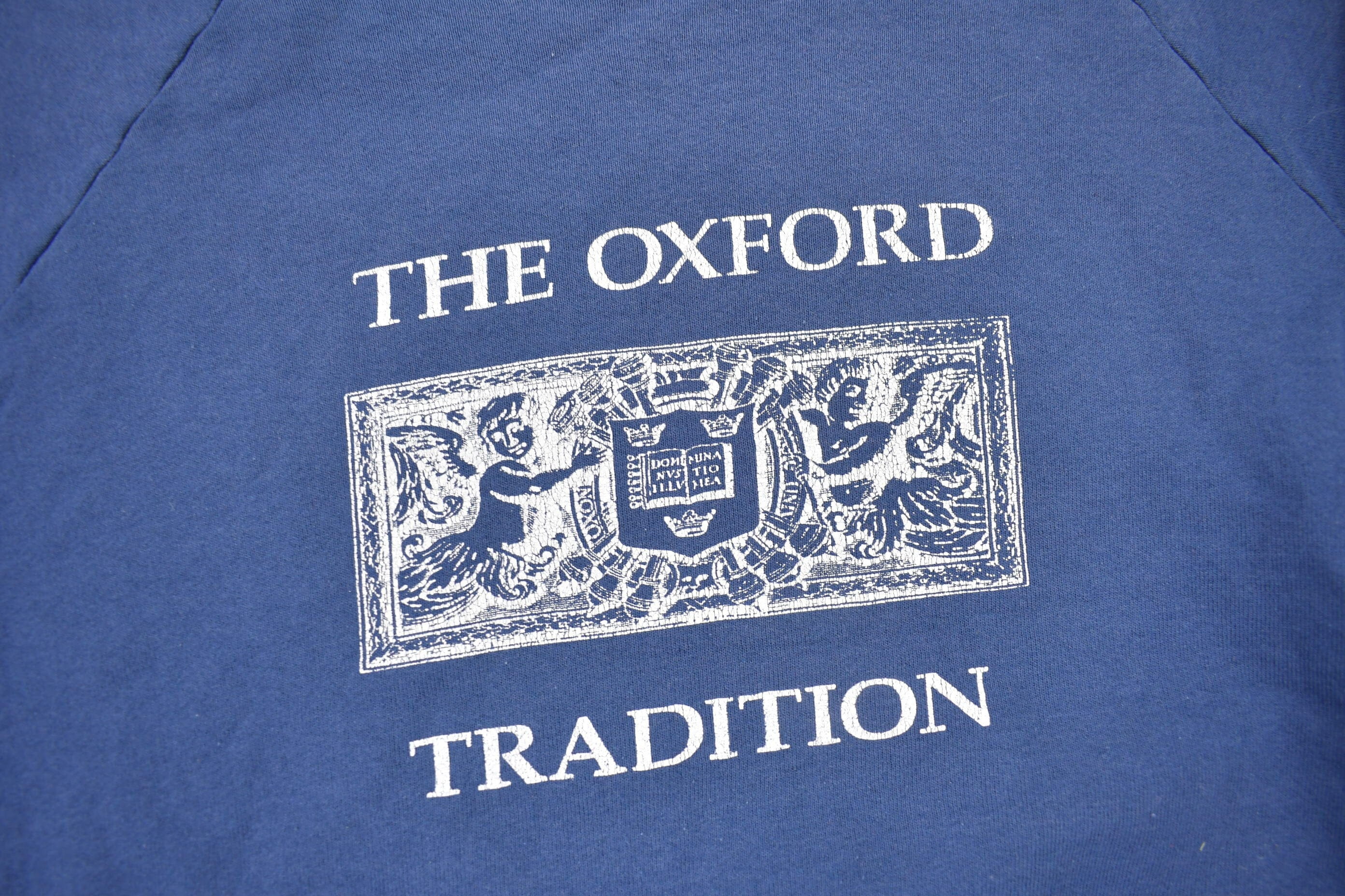 Vintage 1980s Oxford University Collegiate Crewneck Men's M - Image 3