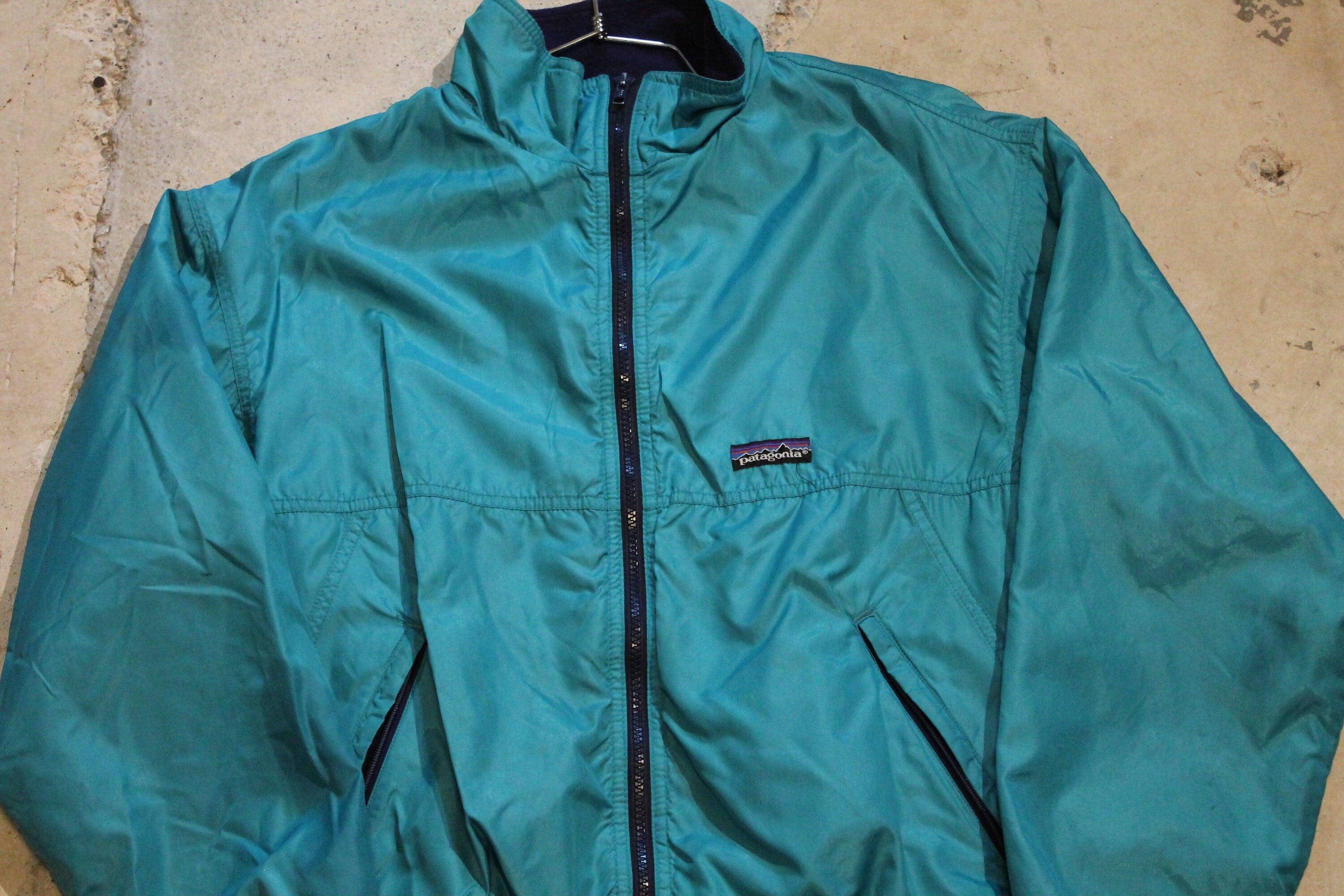 Vintage 1980s Patagonia Fleece Lined Windbreaker Men's Large - Image 3