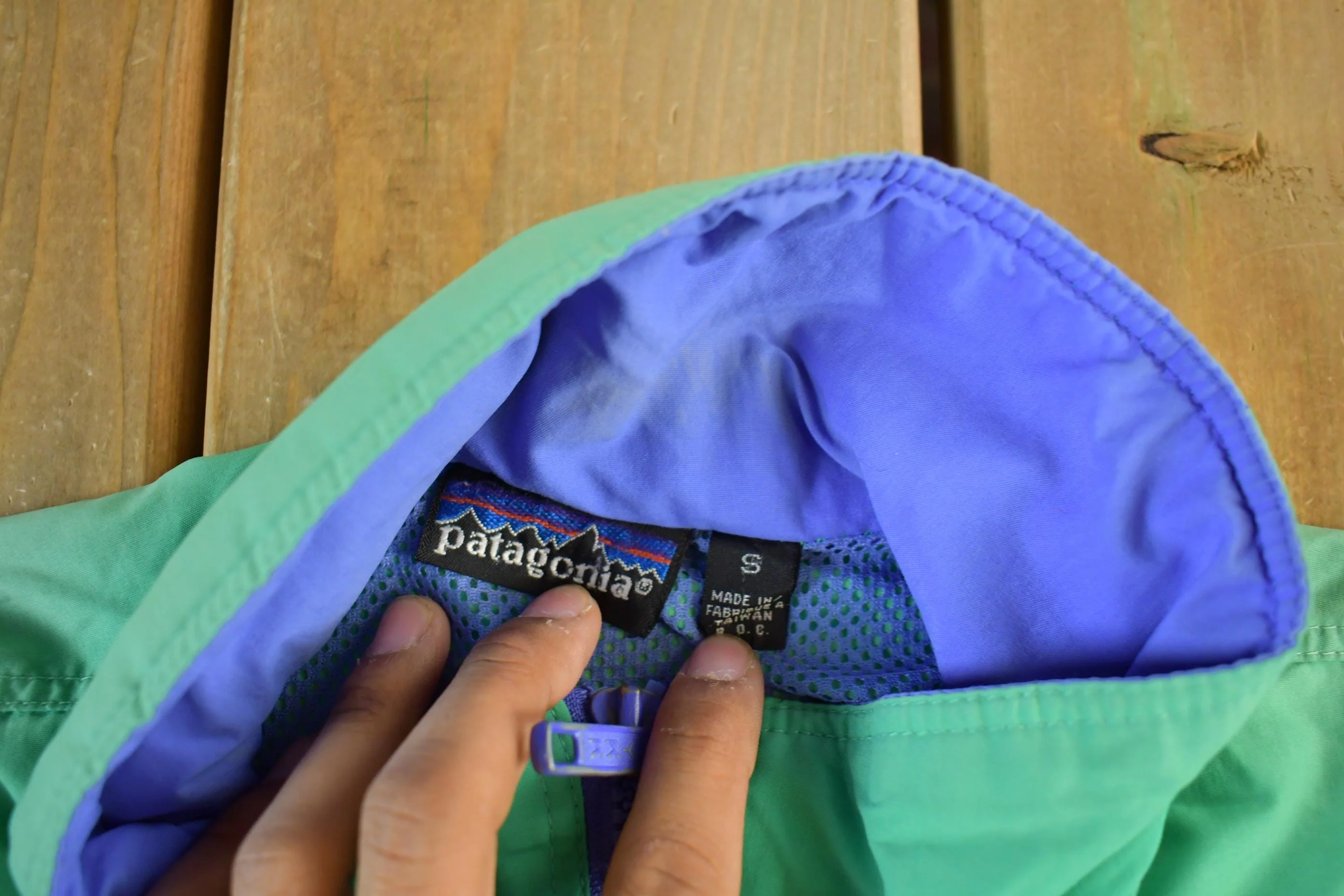 Vintage 1980s Patagonia Full Zip Lightweight Jacket Men's S-M - Image 5