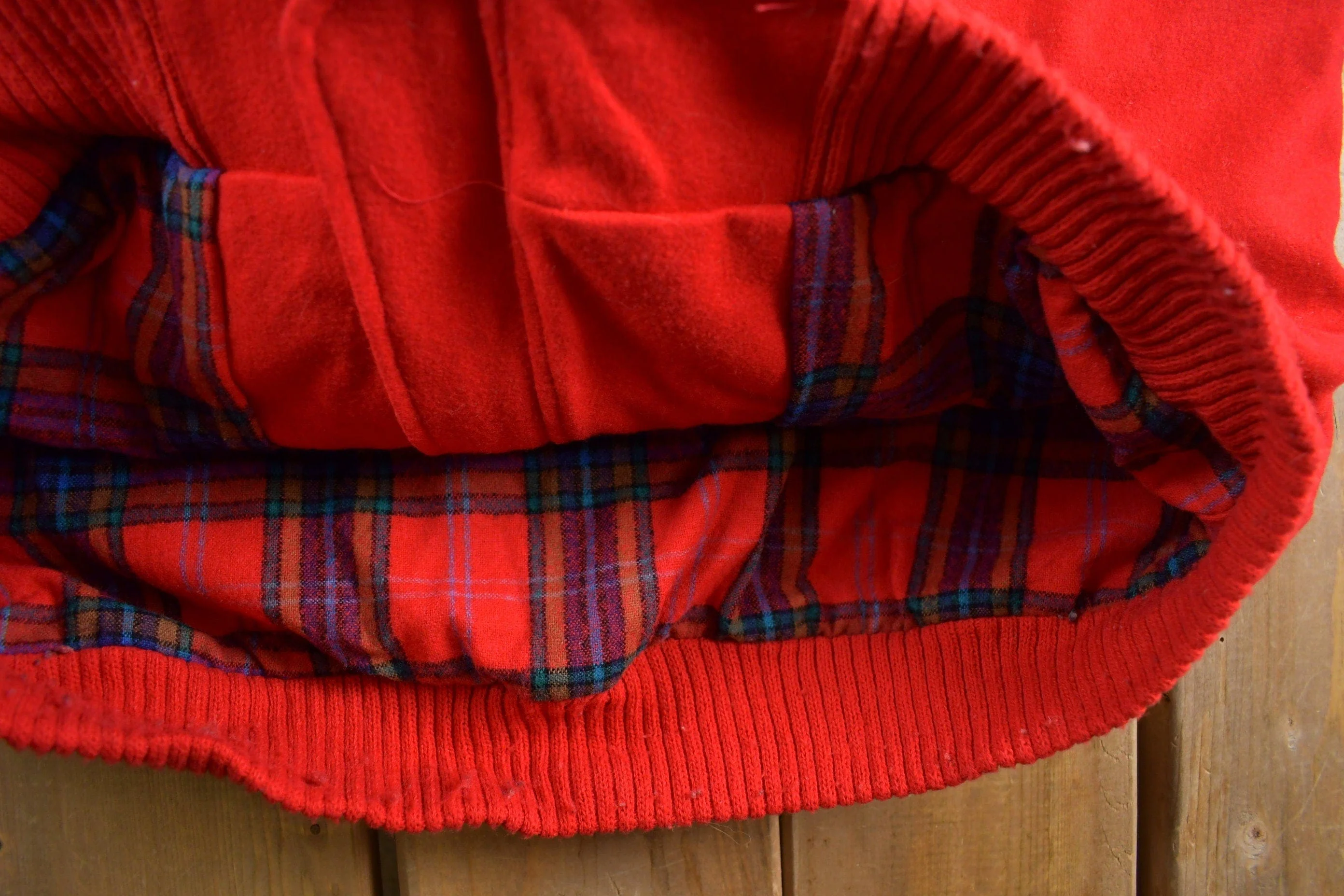 Vintage 1980s Pendleton Blanket Lined Wool Jacket Men's Large - Image 5