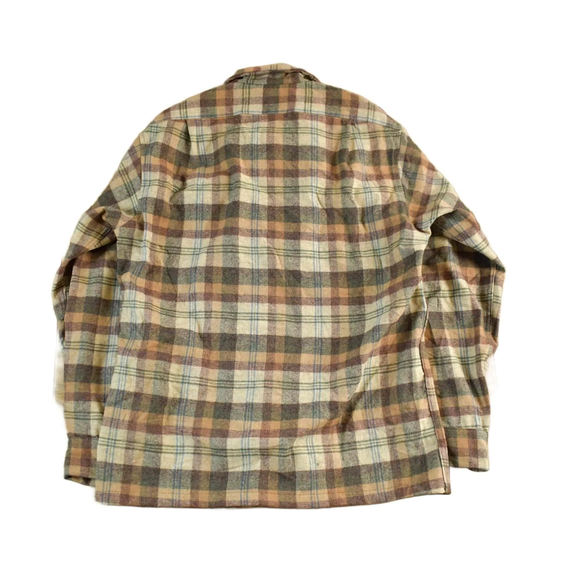 Vintage 1980s Pendleton Wool Flannel Shirt Men's Medium - Image 2
