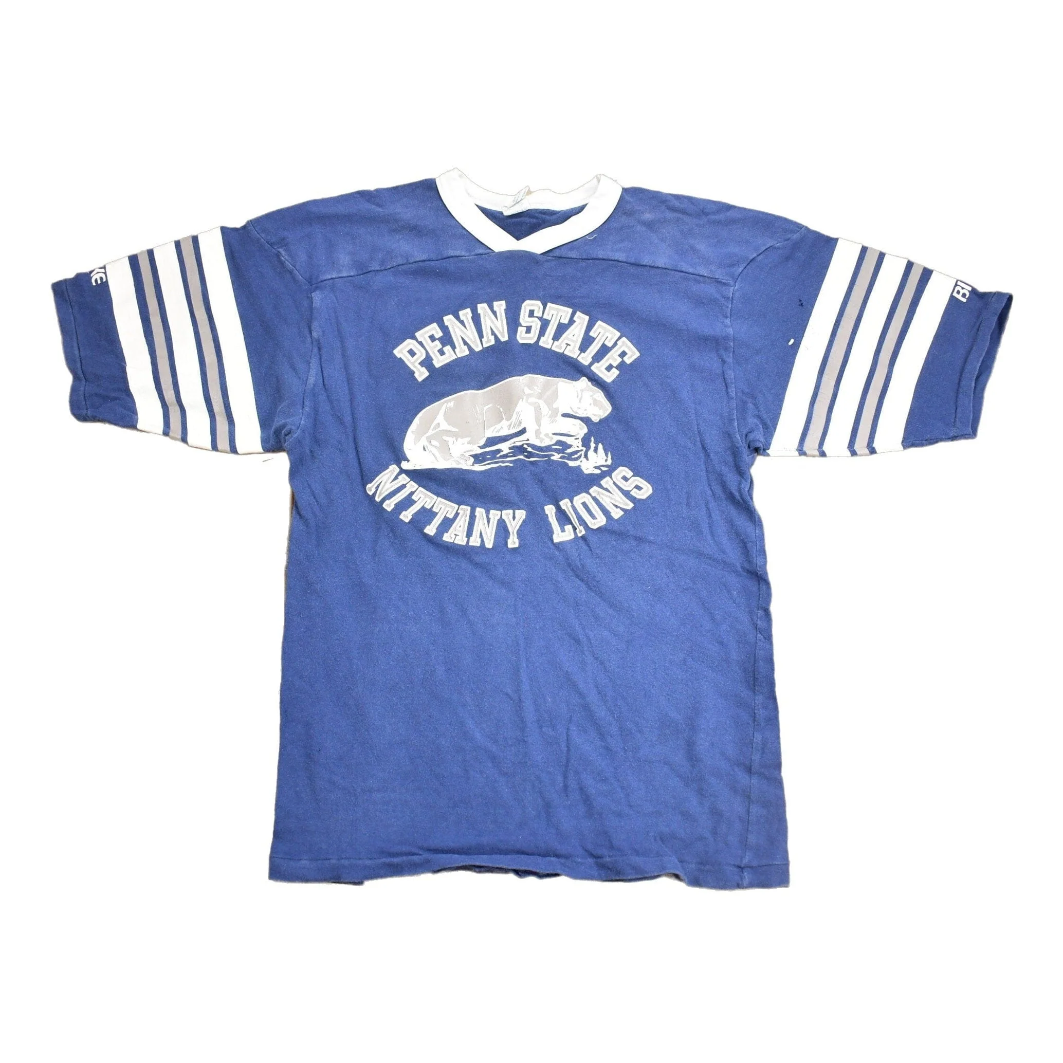Vintage 1980s Penn State Nittany Lions Collegiate Jersey Raglan Jersey NCAA Tee Men's M