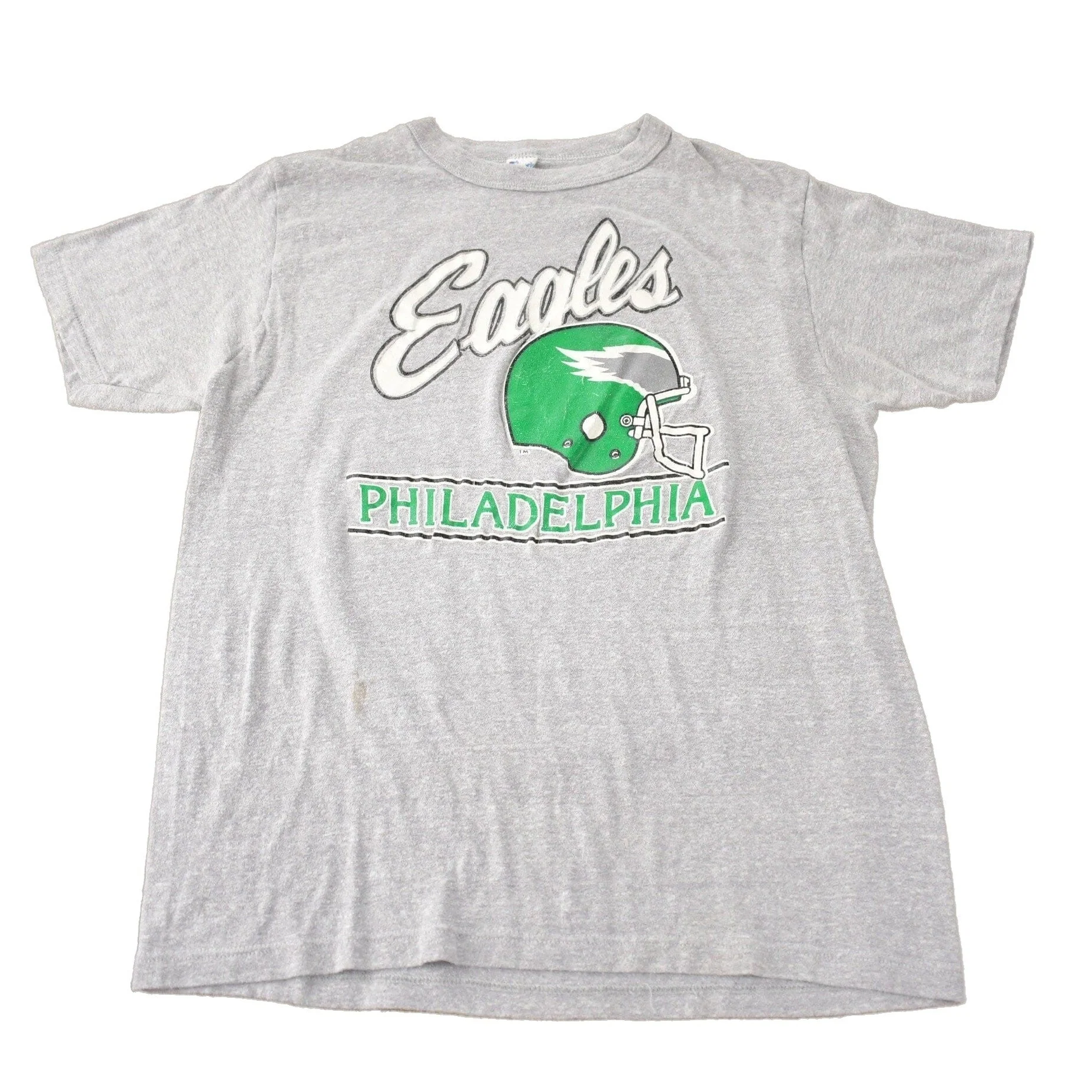 Vintage 1980s Philadelphia Eagles NFL Graphic Champion T-Shirt Men's Large