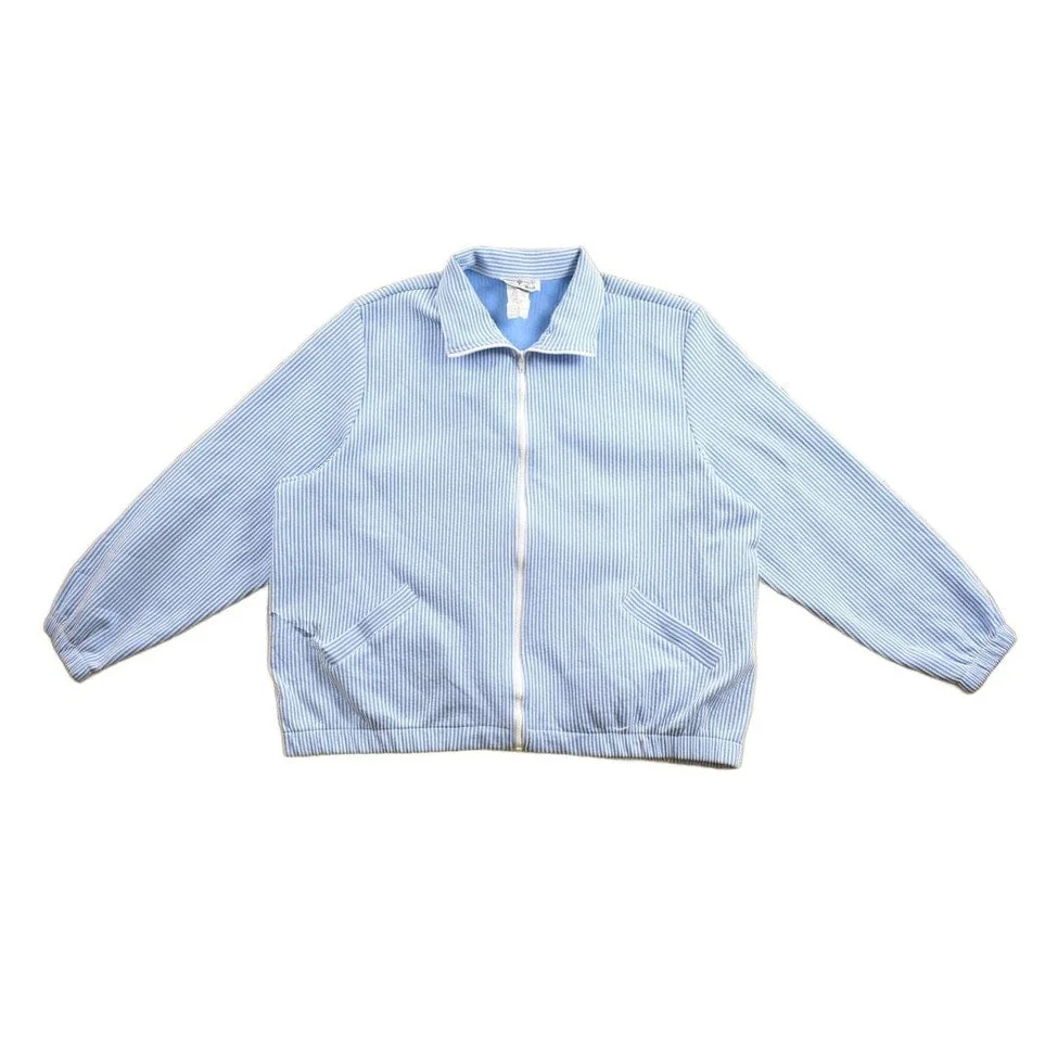 Vintage 1980s Pinstripe Light Jacket Men's XL