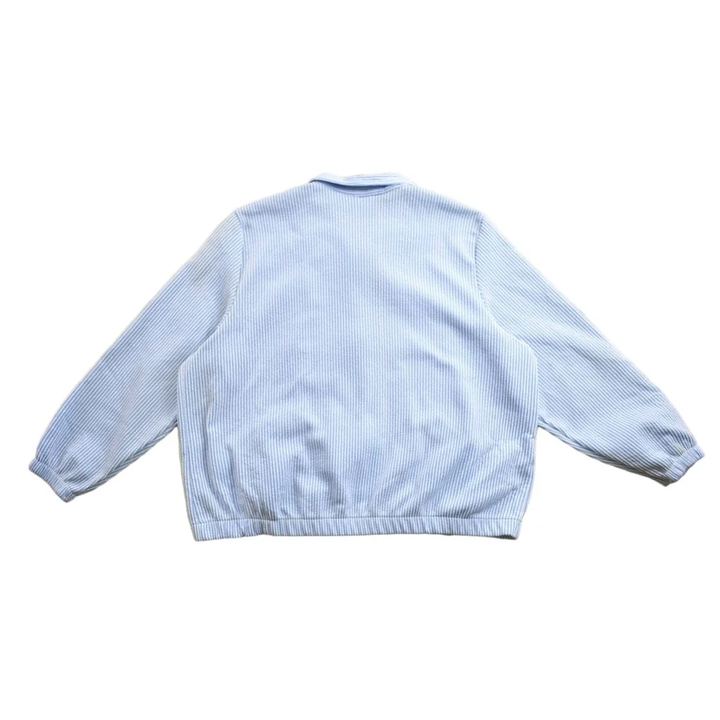 Vintage 1980s Pinstripe Light Jacket Men's XL - Image 2