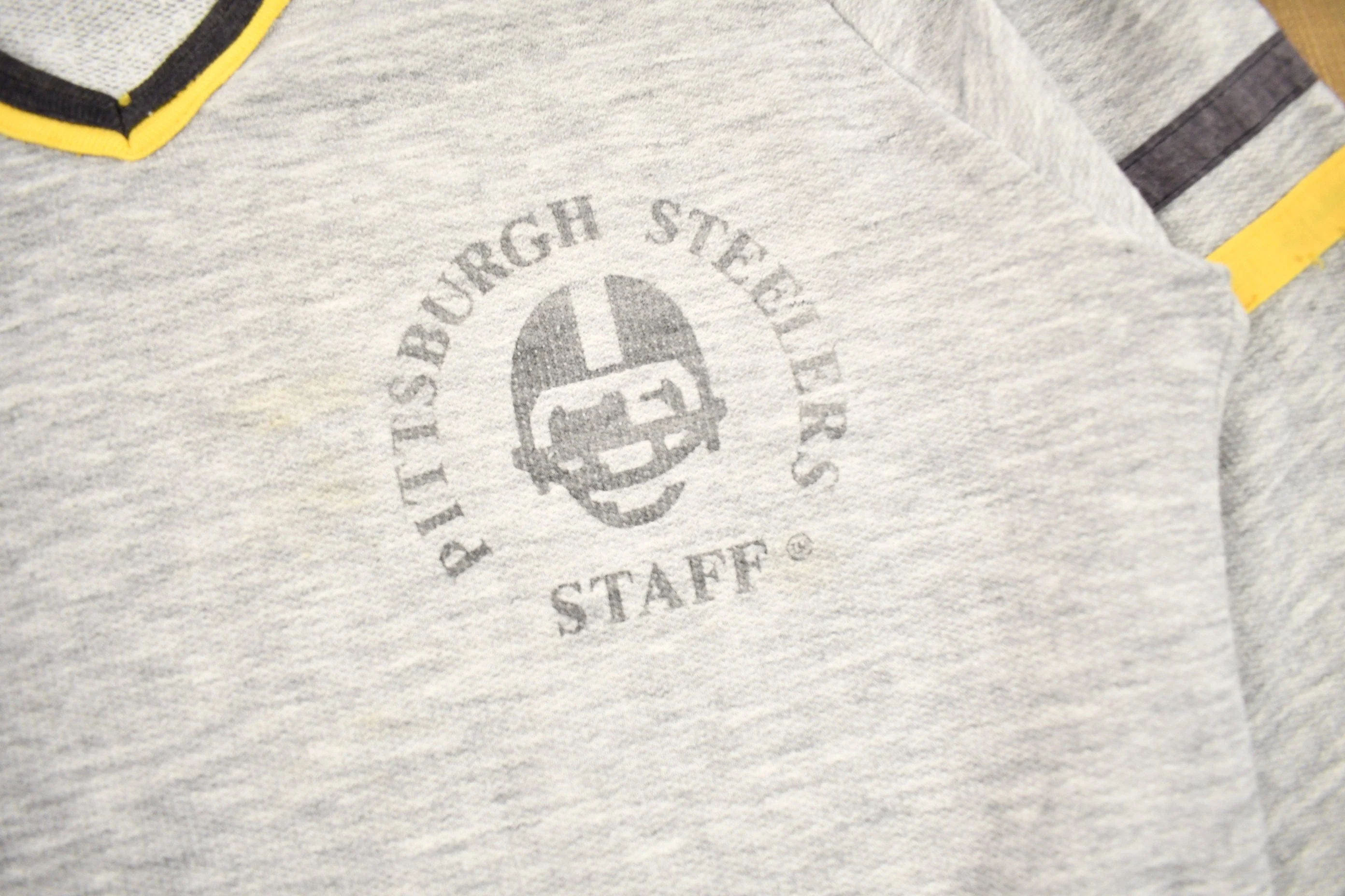 Vintage 1980s Pittsburgh Steelers NFL Staff Sweatshirt Men's Small - Image 3