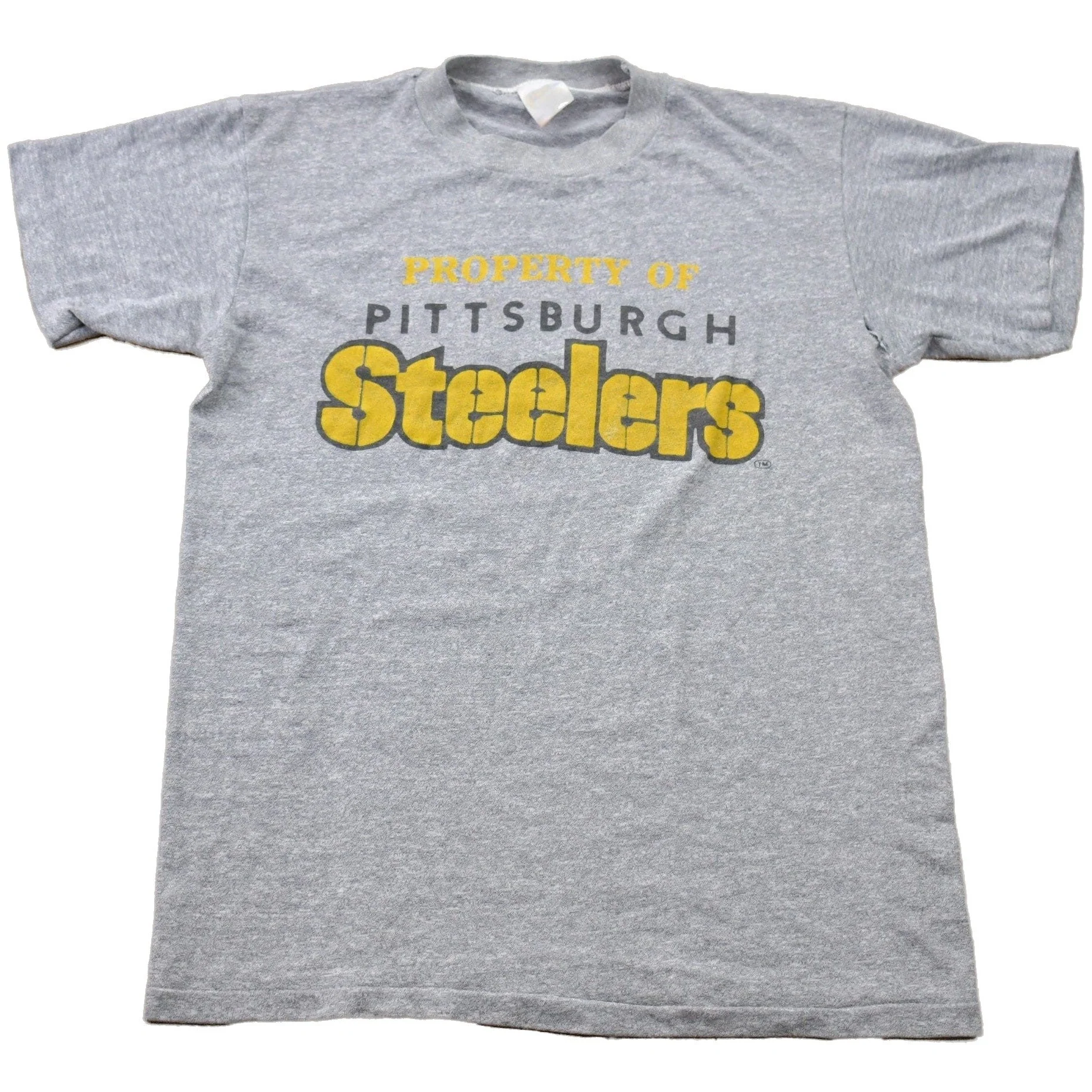 Vintage 1980s Property of Pittsburgh Steelers NFL Graphic T-Shirt Men's XS