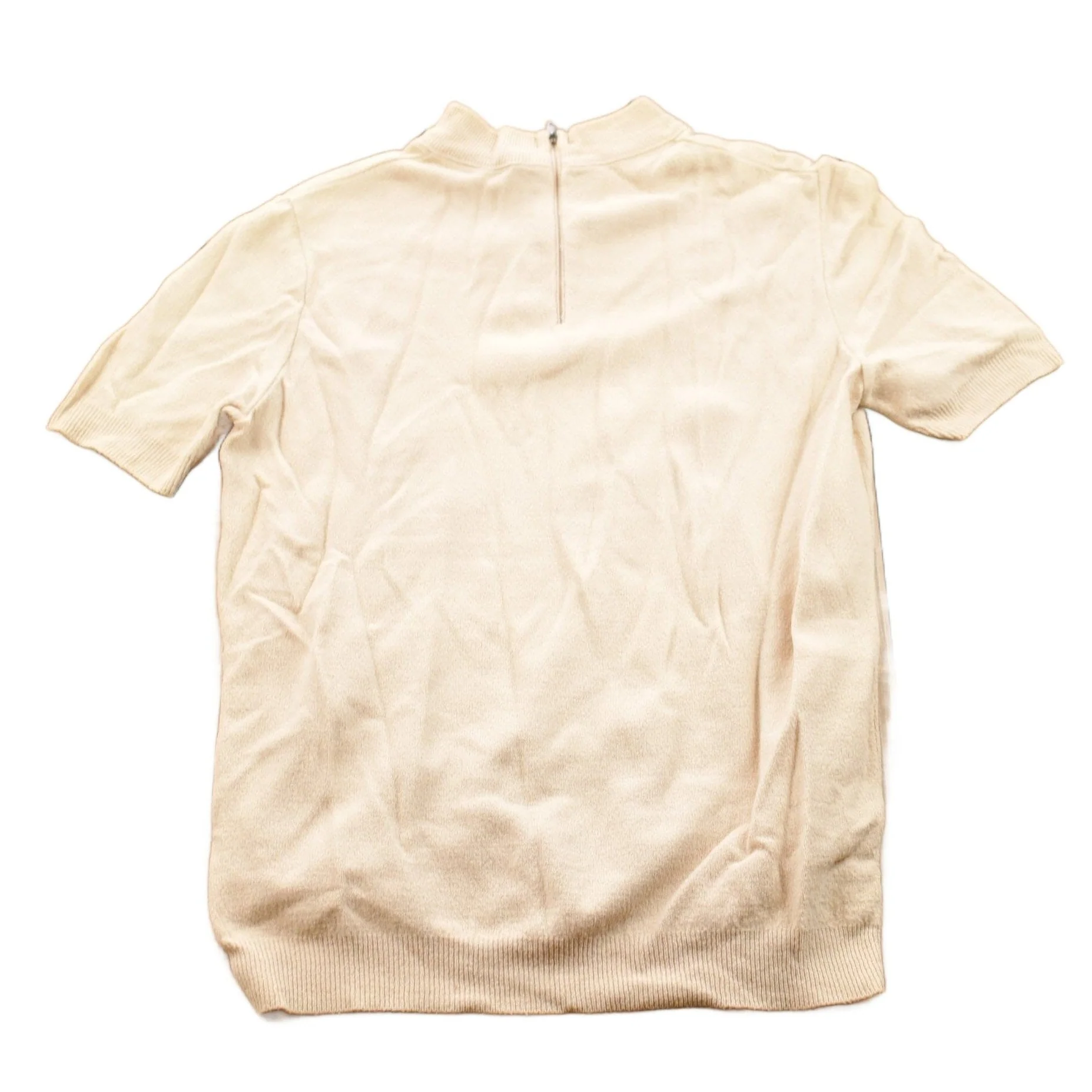 Vintage 1980s Quarter Zip Raglan T-Shirt Men's Small