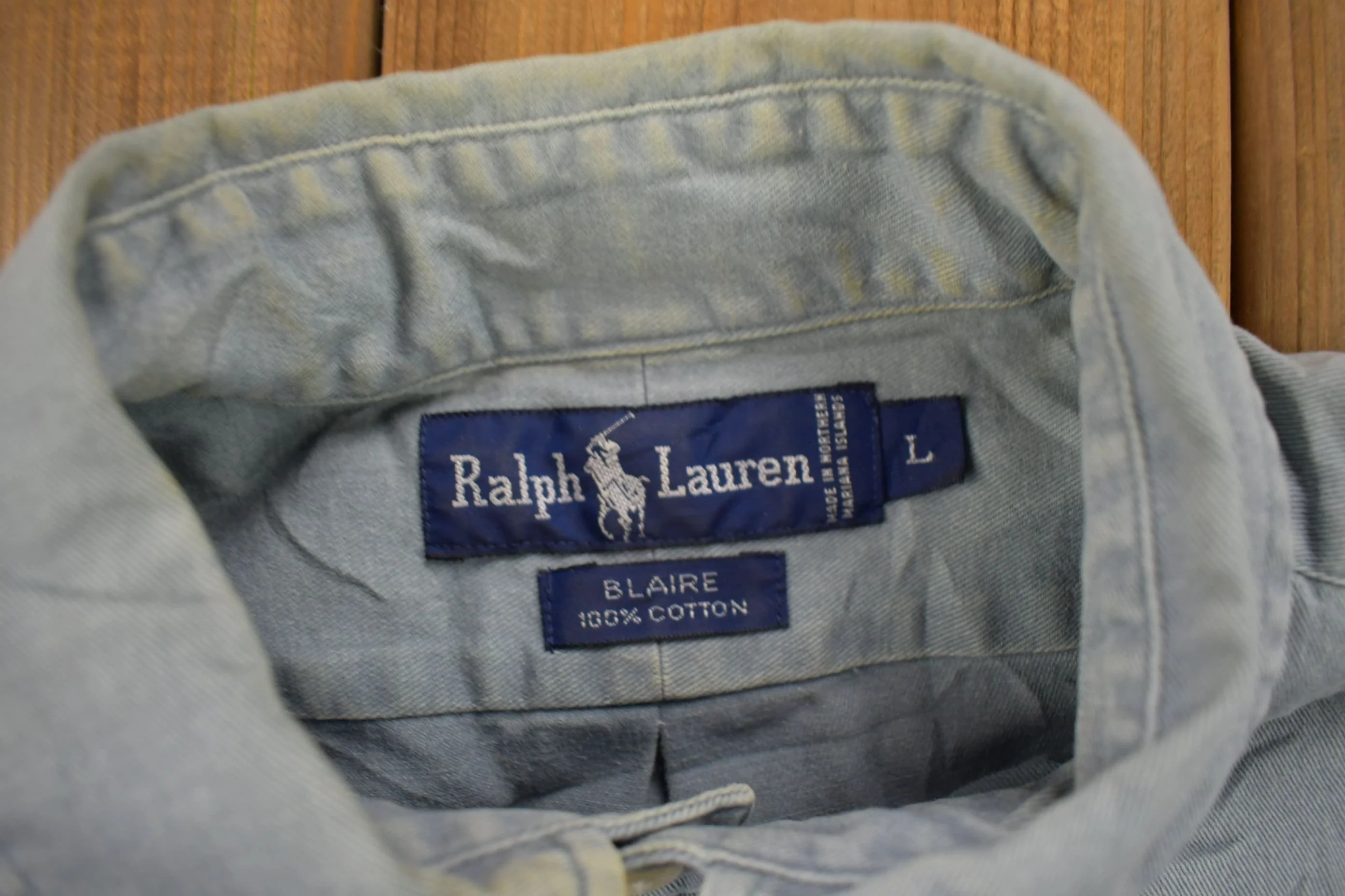 Vintage 1980s Ralph Lauren Button Up Shirt Men's XL - Image 5