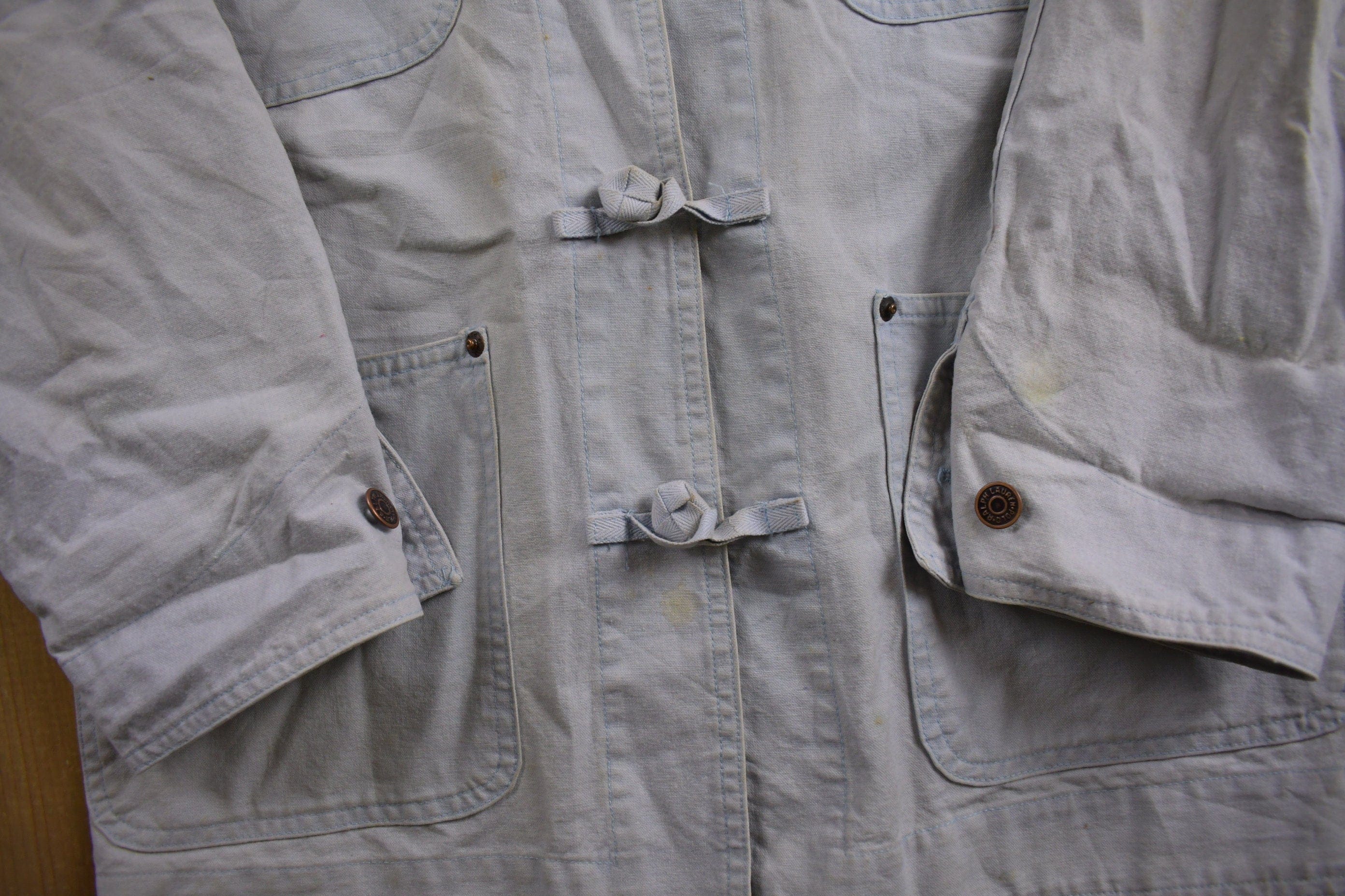 Vintage 1980s Ralph Lauren Lightweight Chore Coat Men's Small - Image 4