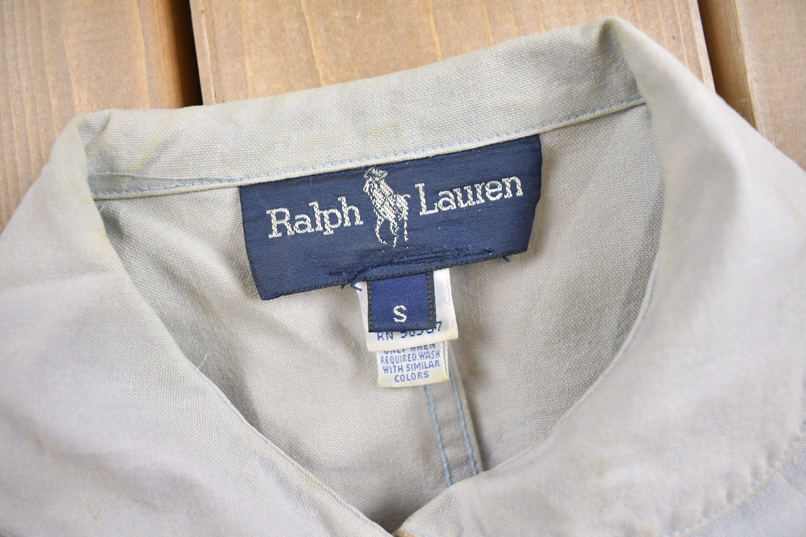 Vintage 1980s Ralph Lauren Lightweight Chore Coat Men's Small - Image 5