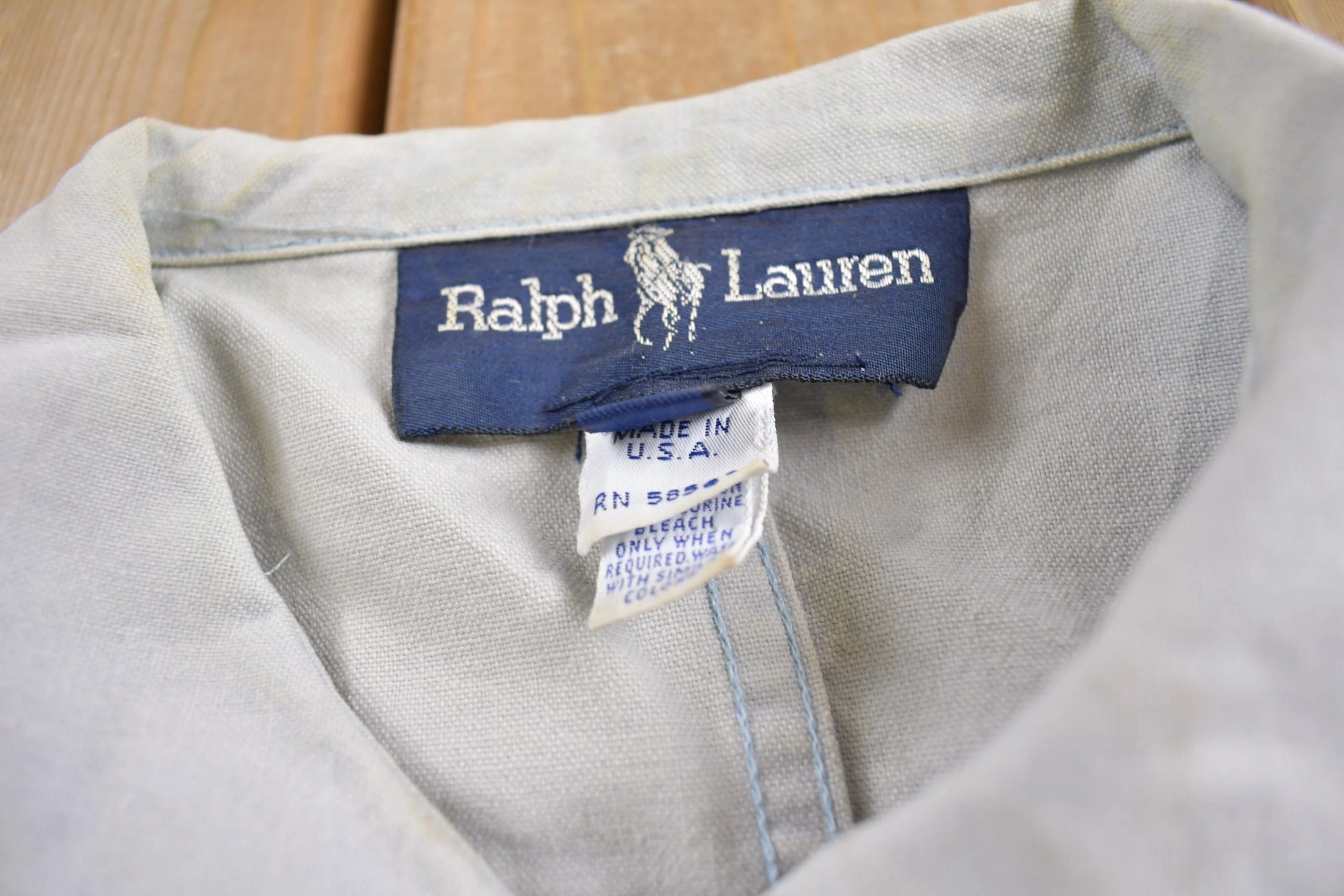 Vintage 1980s Ralph Lauren Lightweight Chore Coat Men's Small - Image 6