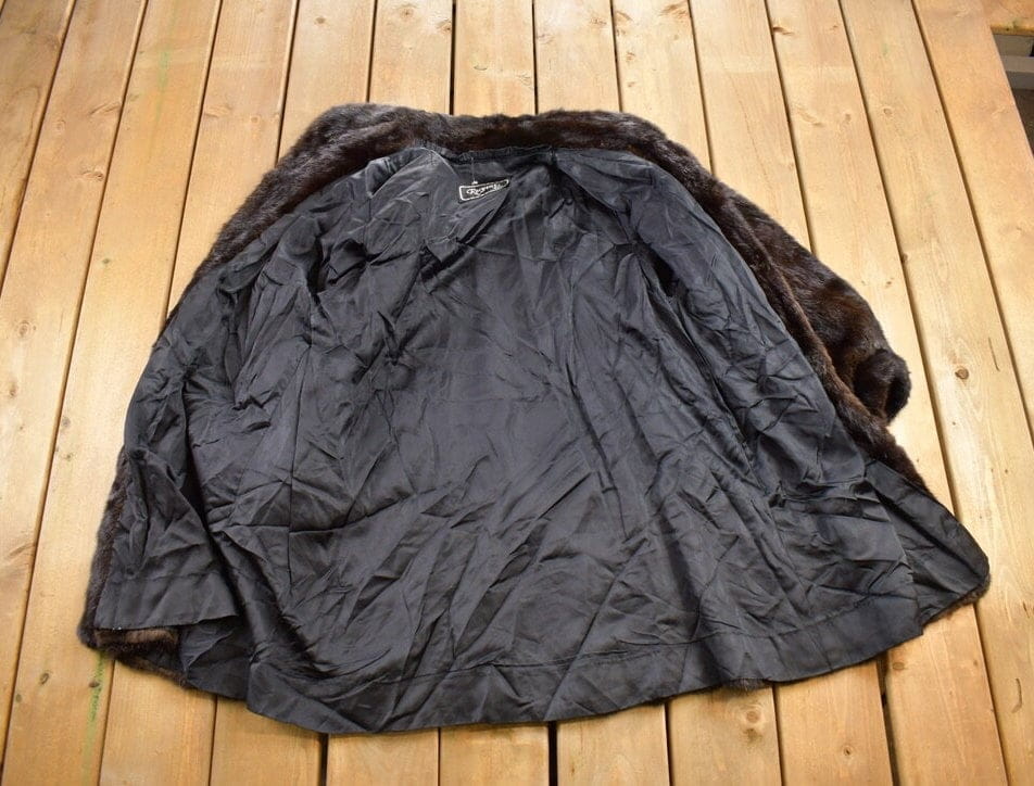 Vintage 1980s Regent Fur Coat Men's Medium - Image 4