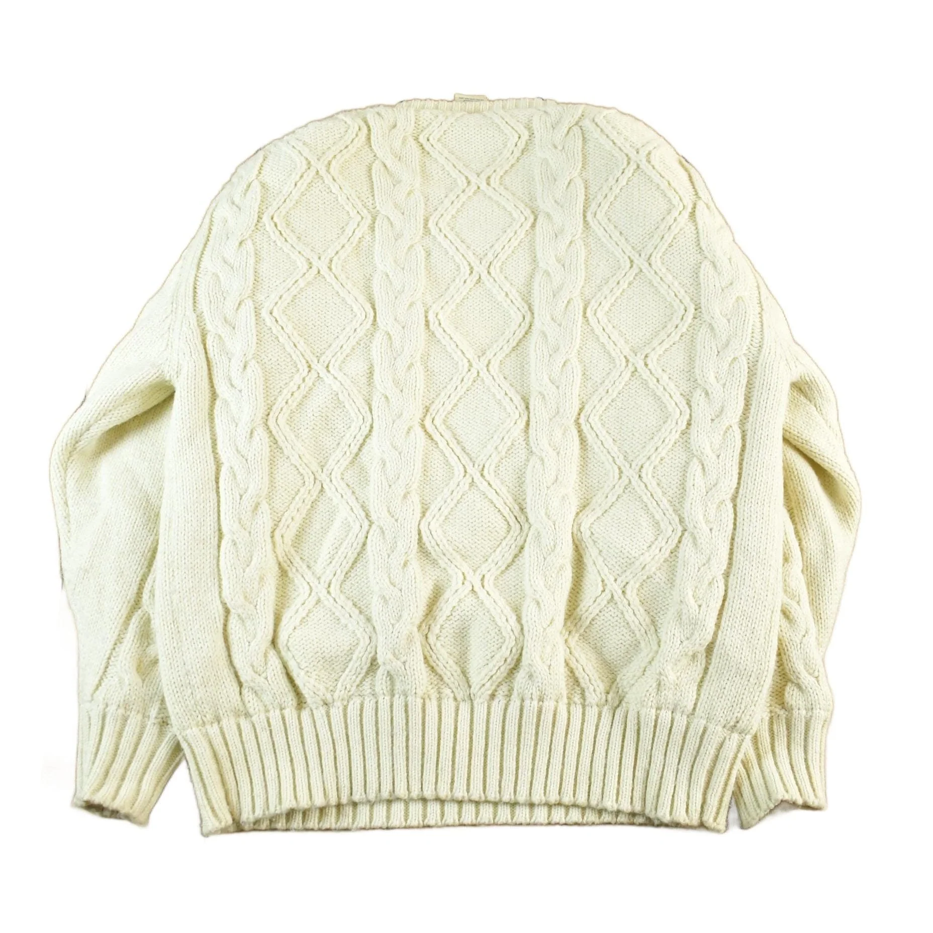 Vintage 1980s REI Lined Knit Crewneck Sweater Men's Medium - Image 2