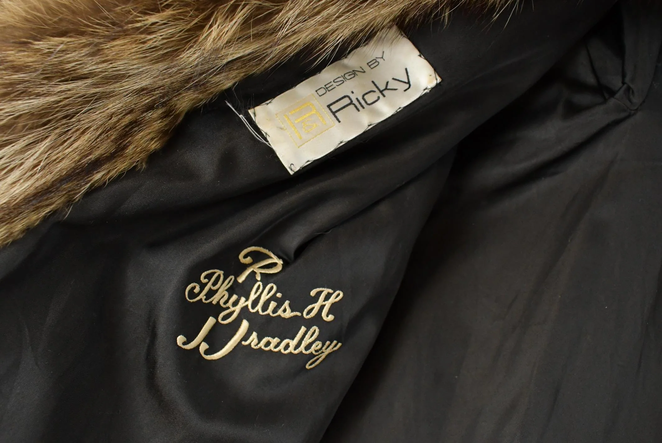 Vintage 1980s Ricky & Ingo Full Length Brown Raccoon Fur Coat Adult M Men's Medium - Image 4