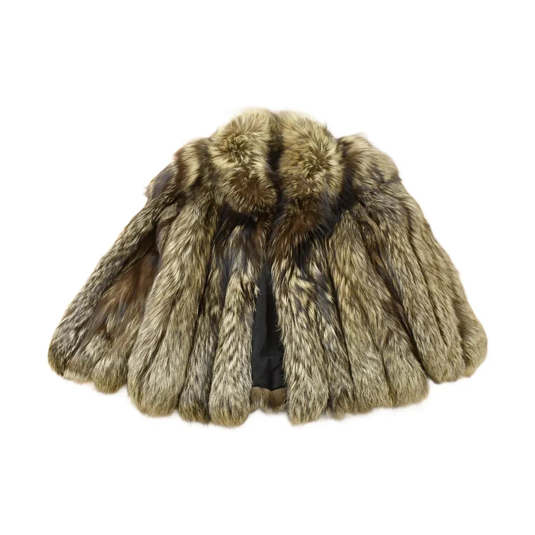 Vintage 1980s Saga Fox Fox Fur Jacket Adult Large Men's Large
