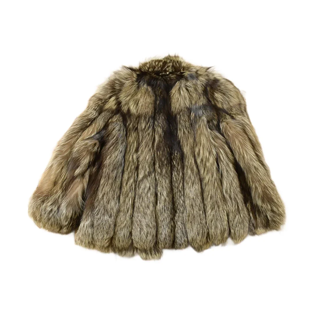 Vintage 1980s Saga Fox Fox Fur Jacket Adult Large Men's Large - Image 2
