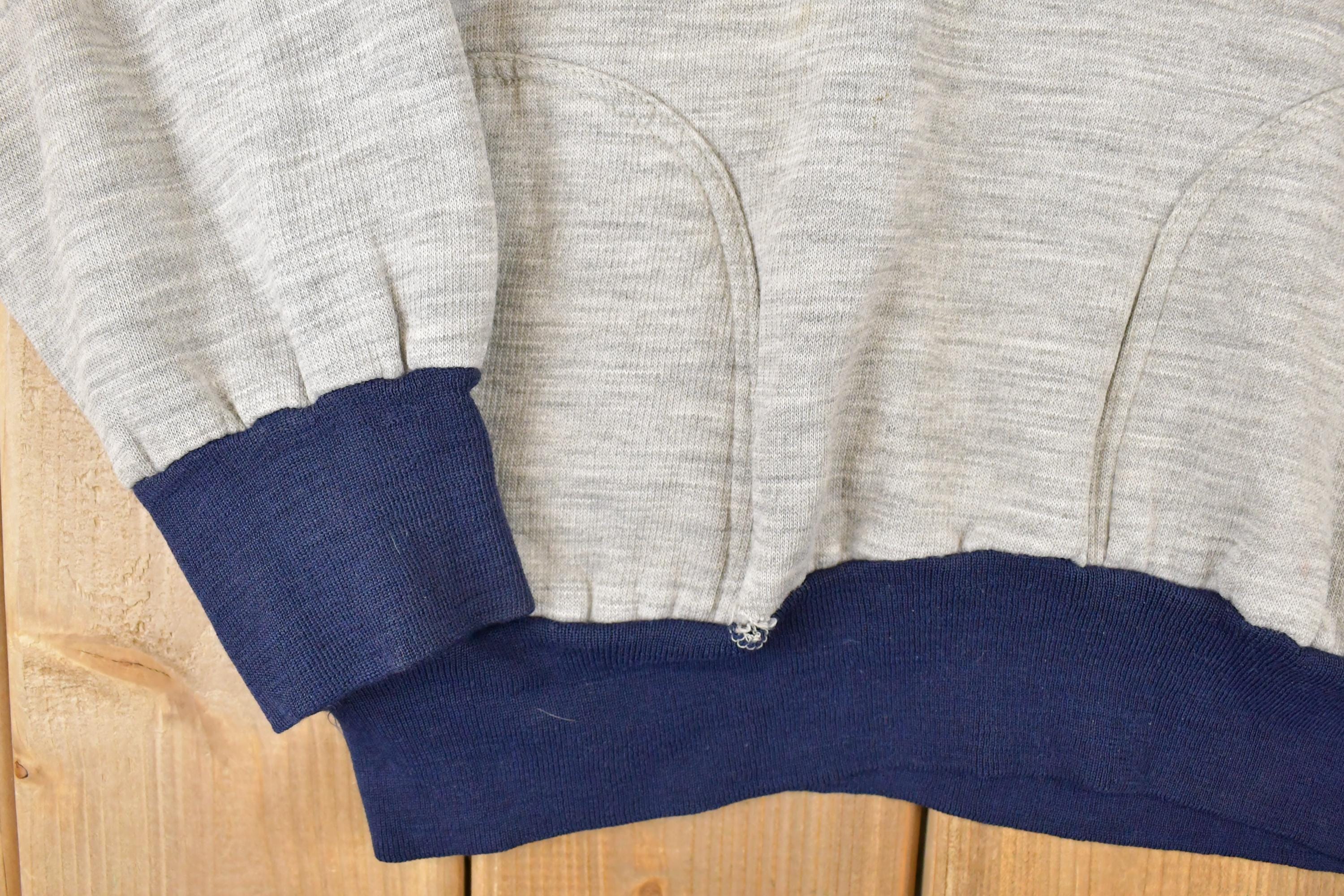 Vintage 1980s Scrambler Hoodie Sweatshirt Mens L - Image 3