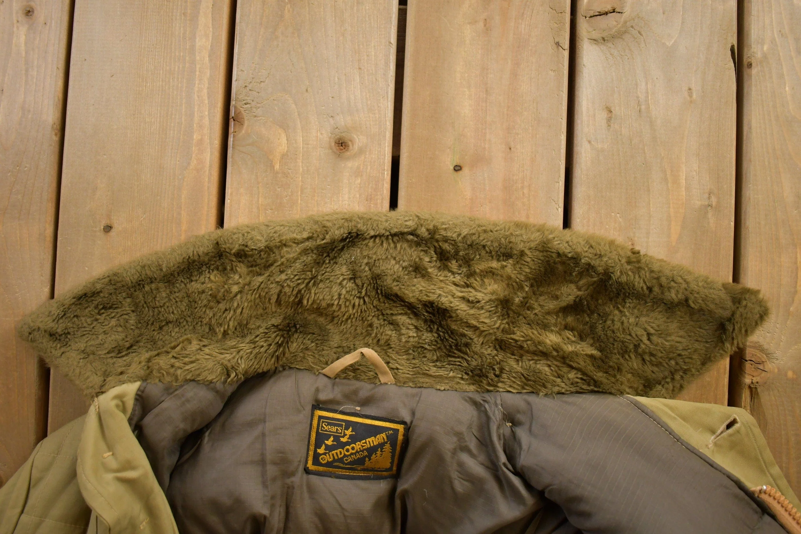 Vintage 1980s Sears Outdoorsman Puffer Jacket Men's Large - Image 4
