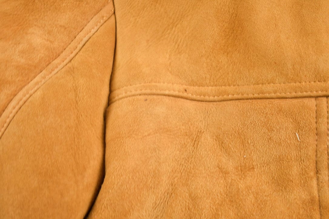 Vintage 1980s Sears The Leather Shearling Jacket Men's Large - Image 9