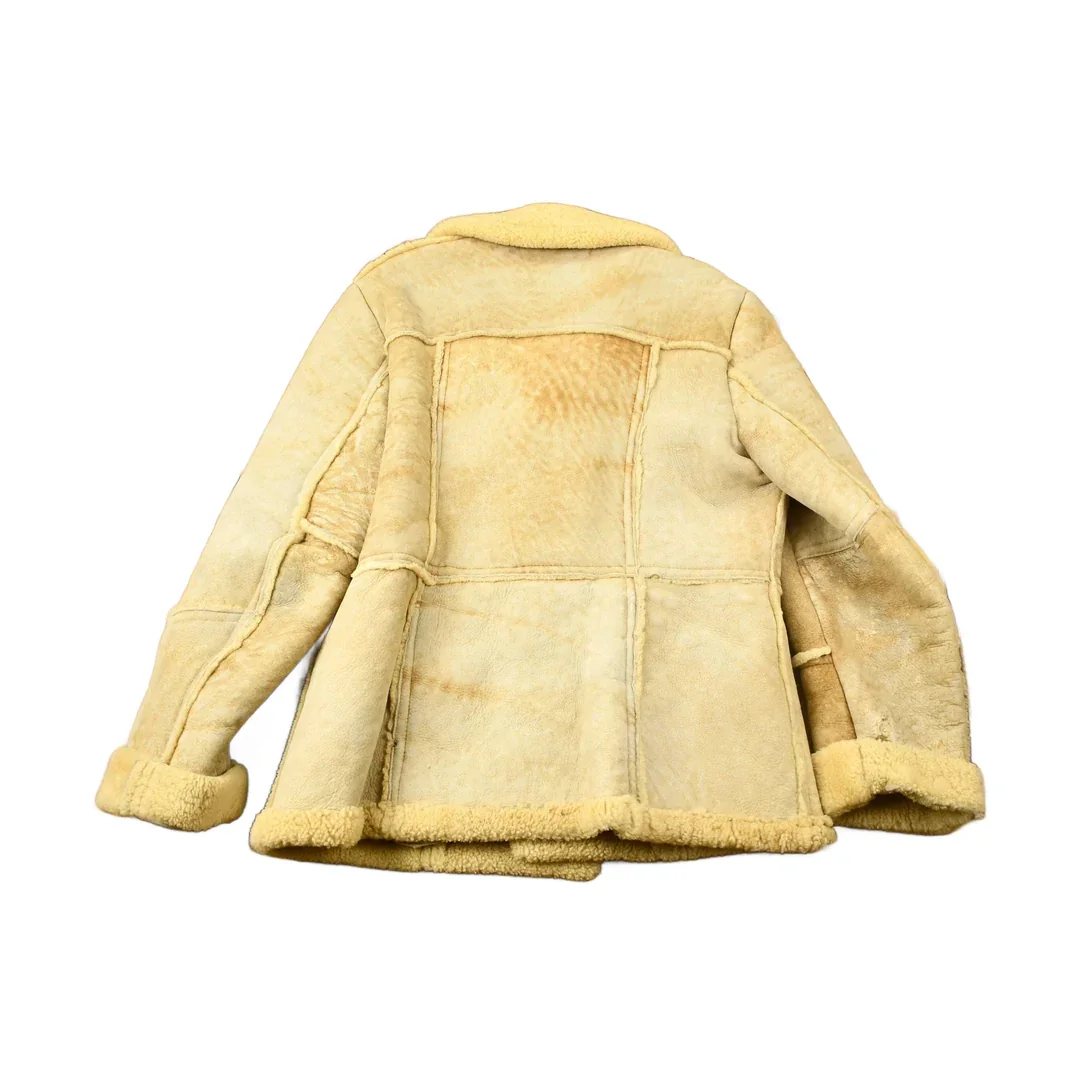 Vintage 1980s Sears The Mens Store Shearling Jacket Men's Large - Image 2