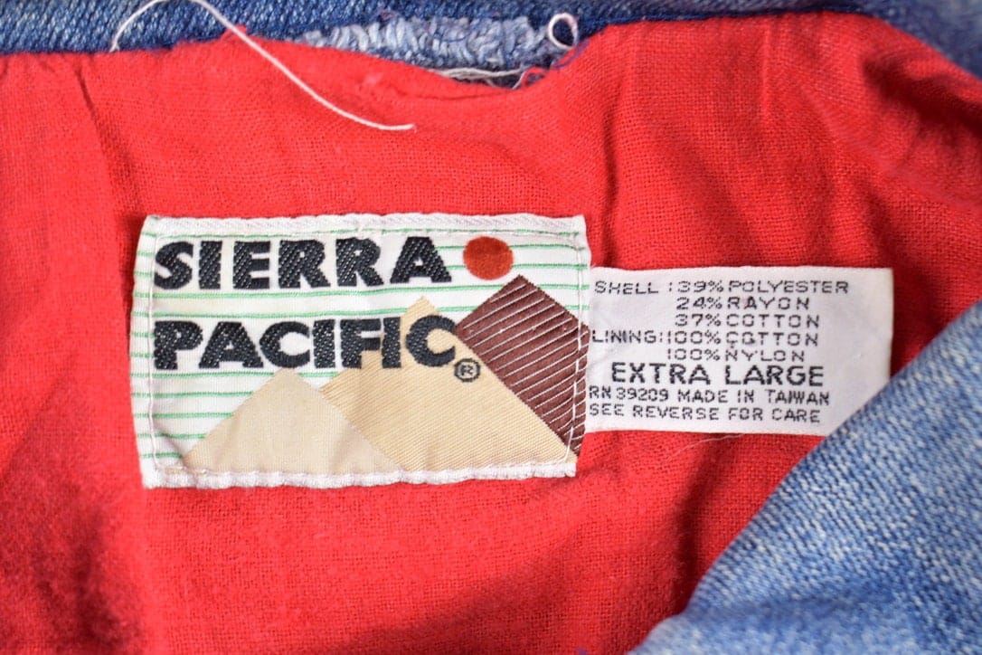 Vintage 1980s Sierra Pacific Denim Jacket Men's XL - Image 3