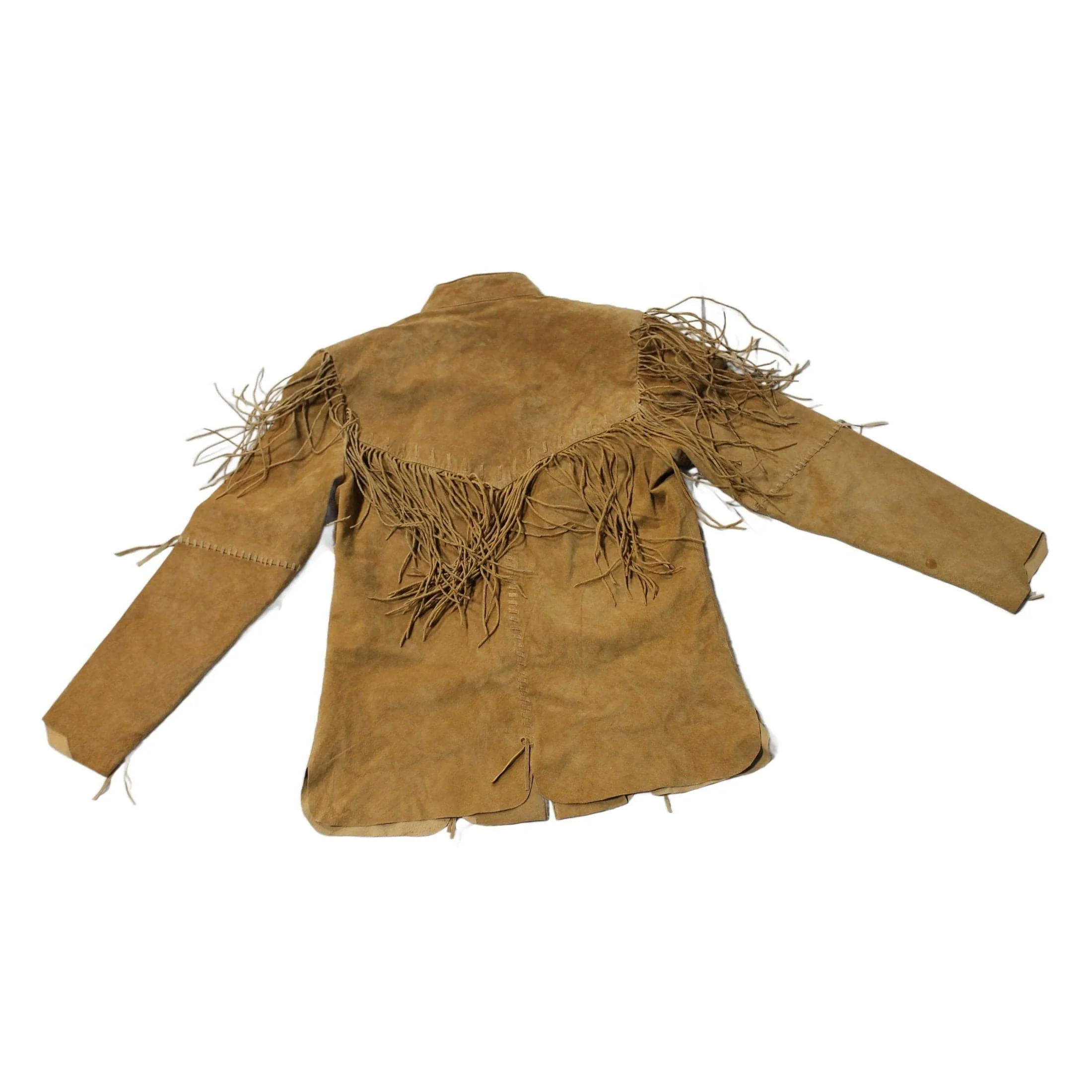 Vintage 1980s Skully Fringe Leather Jacket Women's S - Image 2