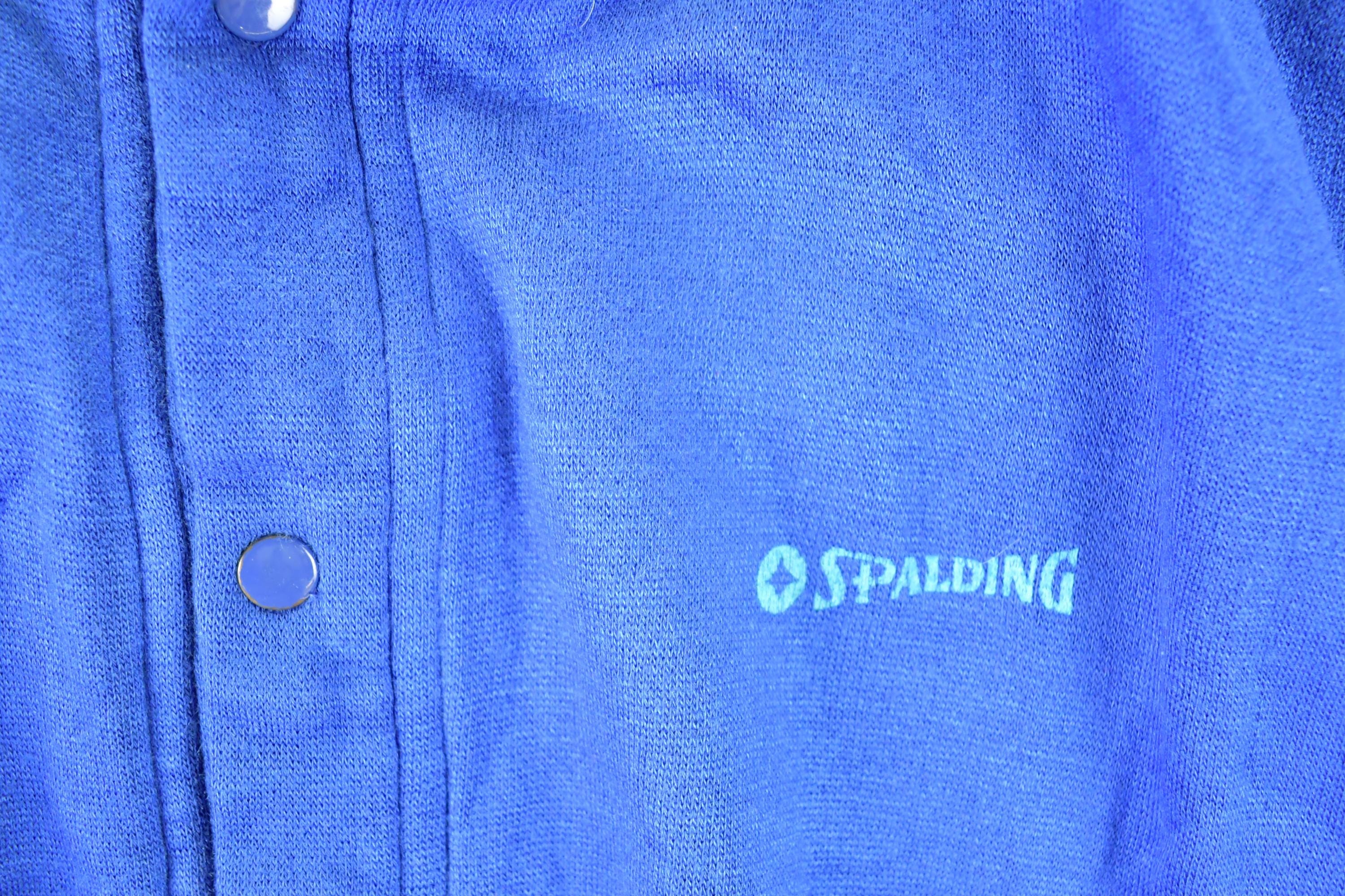Vintage 1980s Spalding Button Up Sports Sweater Vest Men's M - Image 3