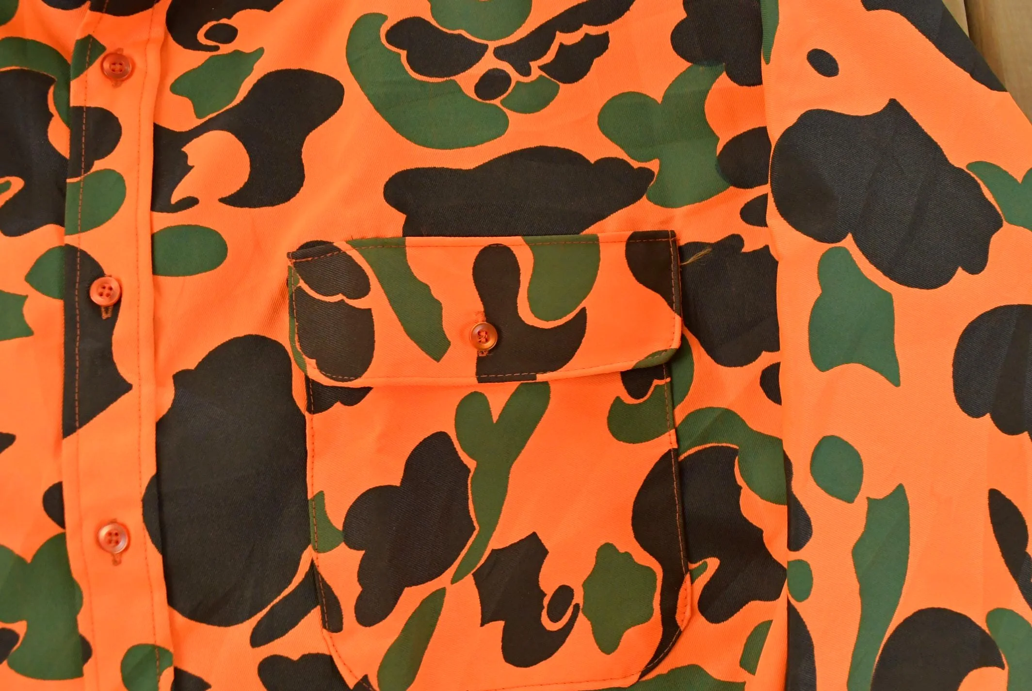 Vintage 1980s Sports Afield Camo Button Up Shirt Men's 2XL - Image 5