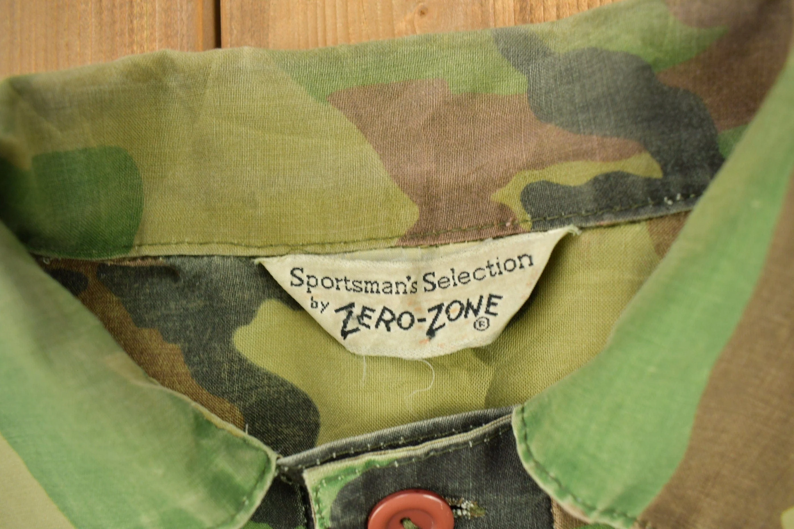 Vintage 1980s Sportsman Selection By Zero Zone Camouflage Button Up Shirt Men's Large - Image 5