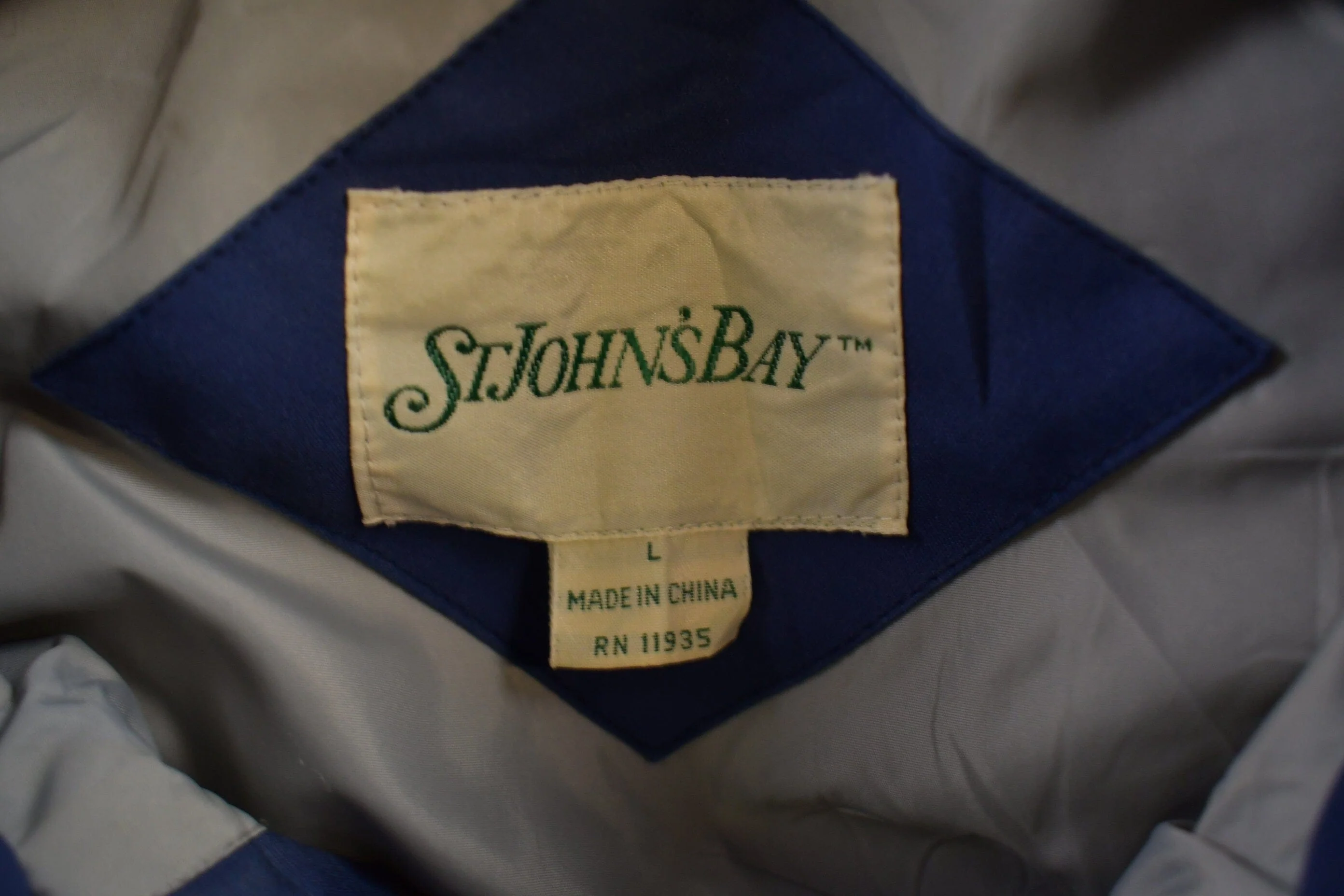 Vintage 1980s St Johns Bay Puffer Vest Men's Large - Image 5