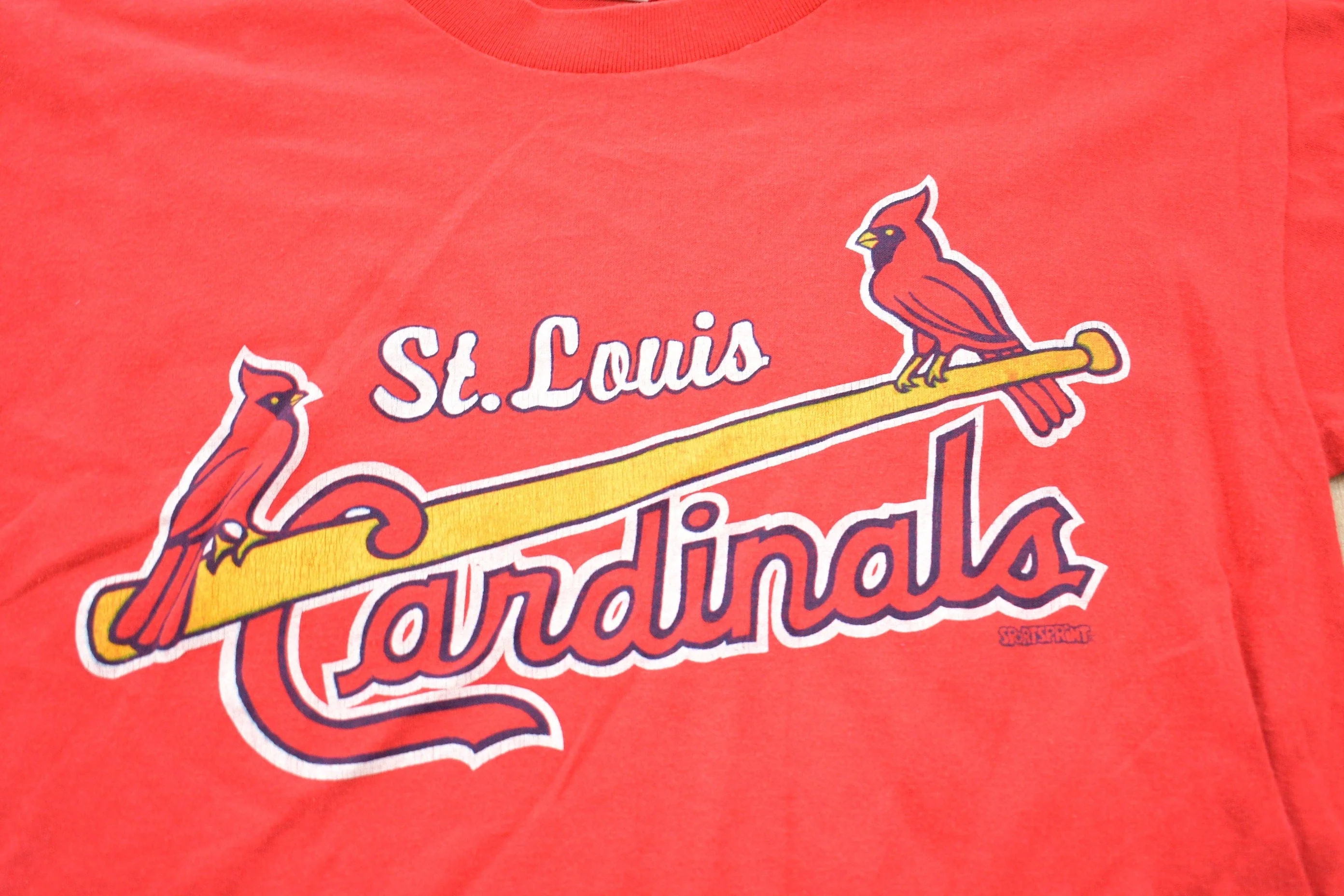 Vintage 1980s St Louis Cardinals MLB Graphic T-Shirt Men's XS - Image 3