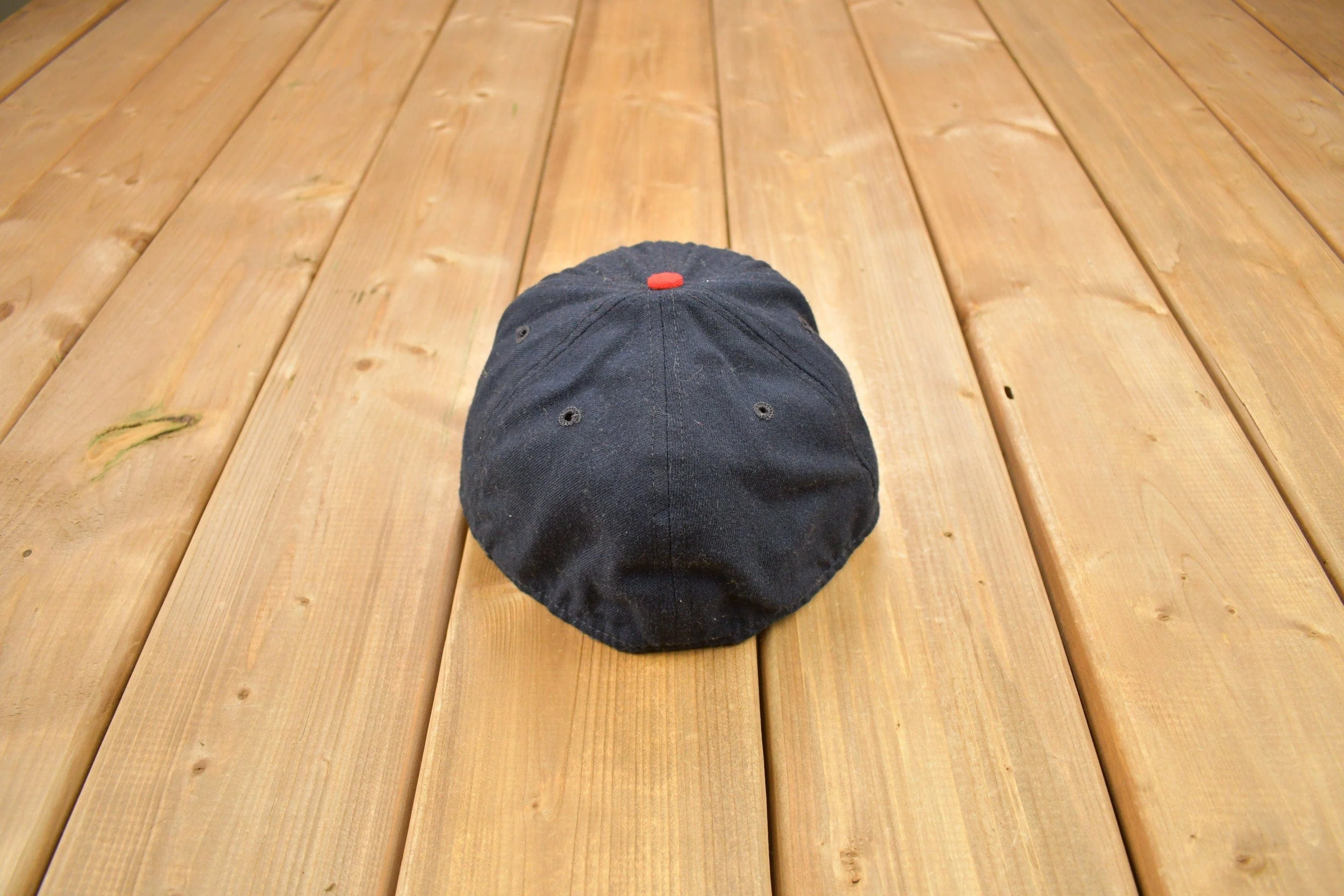 Vintage 1980s St Louis Cardinals MLB New Era Wool Fitted Hat Size 7 34 - Image 4