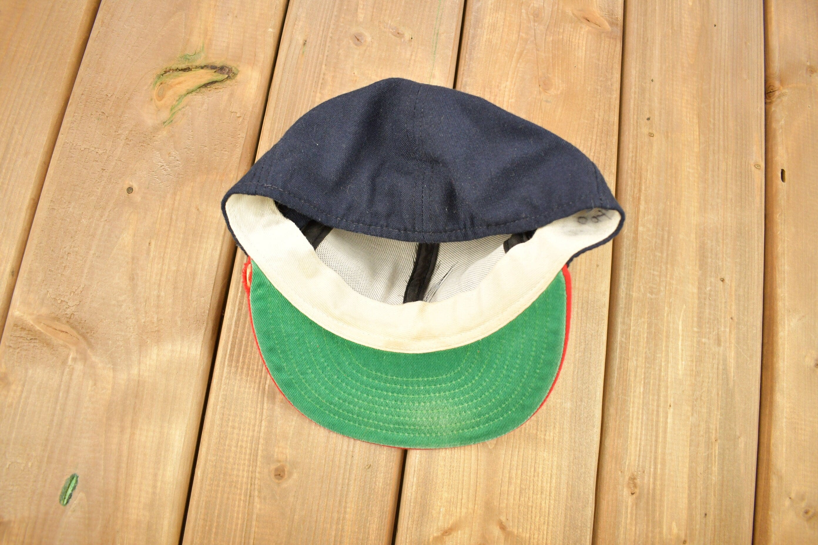 Vintage 1980s St Louis Cardinals MLB New Era Wool Fitted Hat Size 7 34 - Image 6