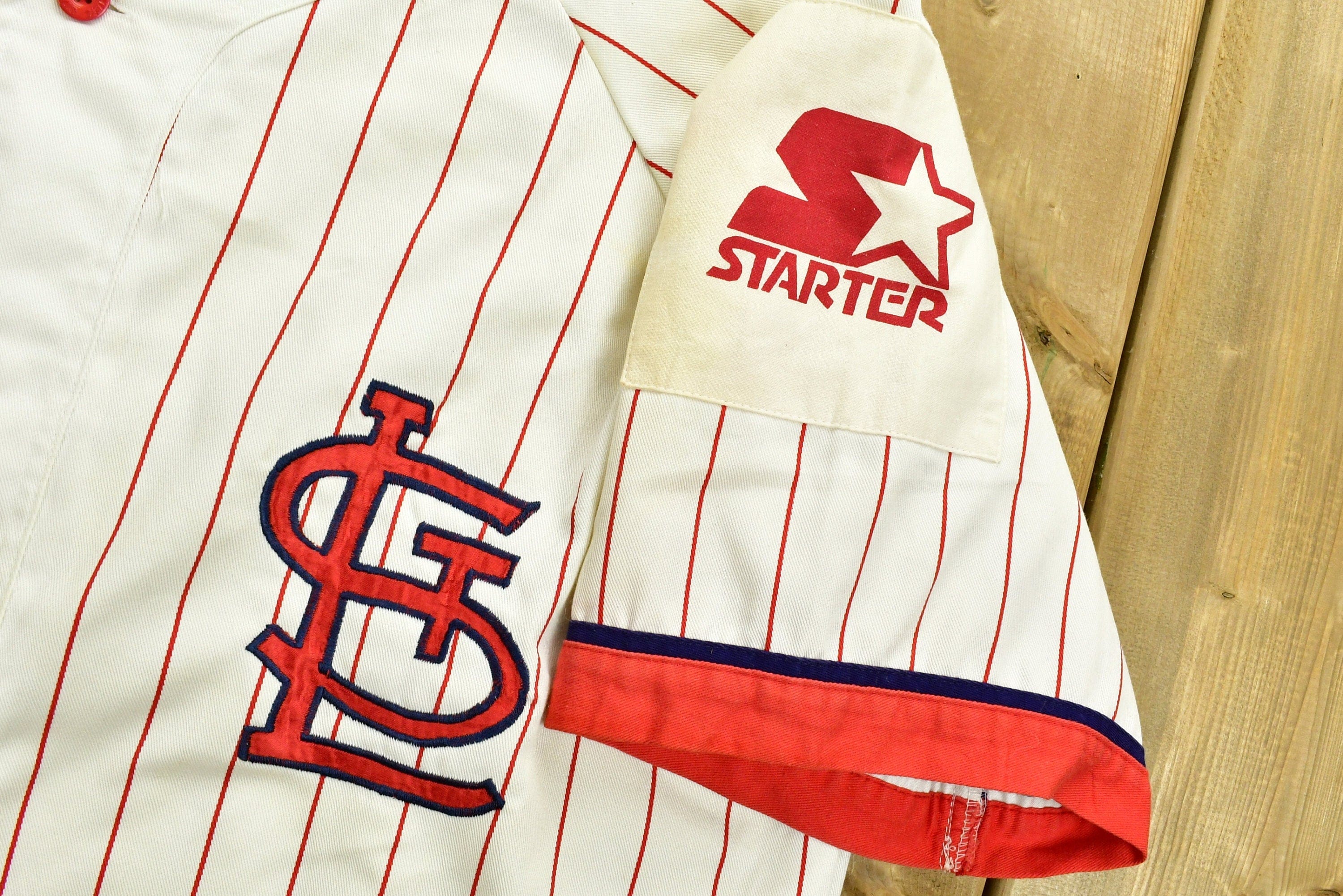 Vintage 1980's St Louis Cardinals Starter Baseball Jersey Sportswear Men's Large - Image 4