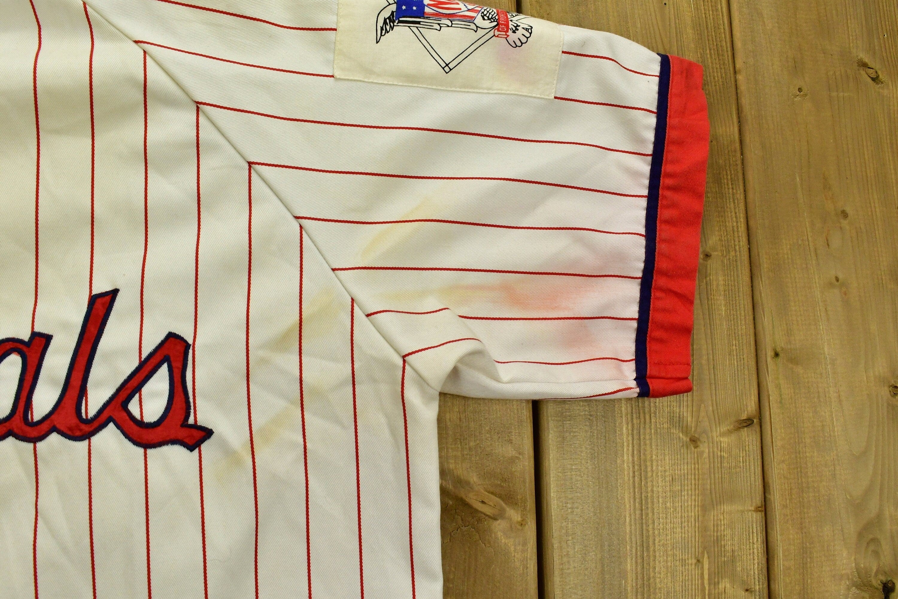 Vintage 1980's St Louis Cardinals Starter Baseball Jersey Sportswear Men's Large - Image 7