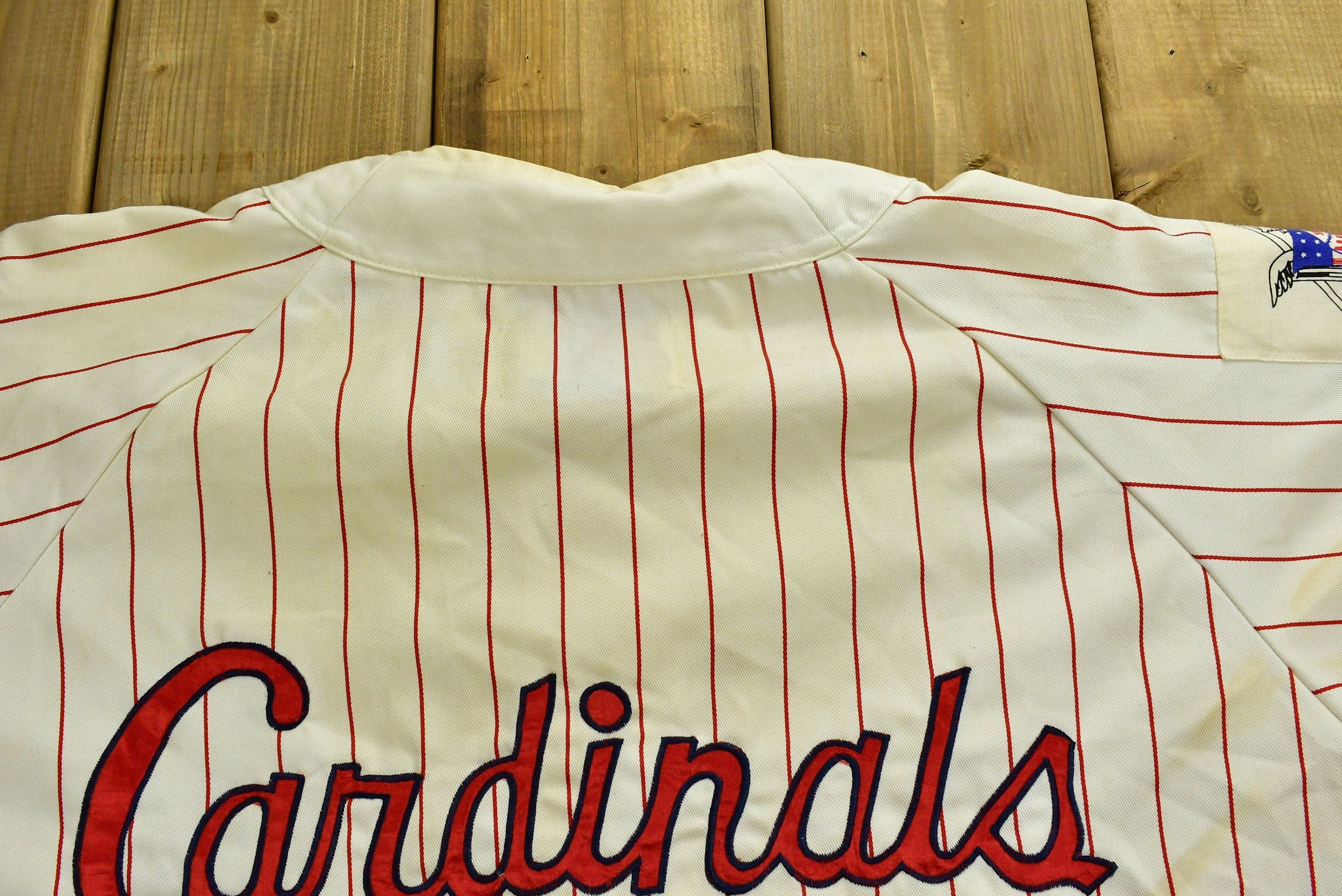 Vintage 1980's St Louis Cardinals Starter Baseball Jersey Sportswear Men's Large - Image 8