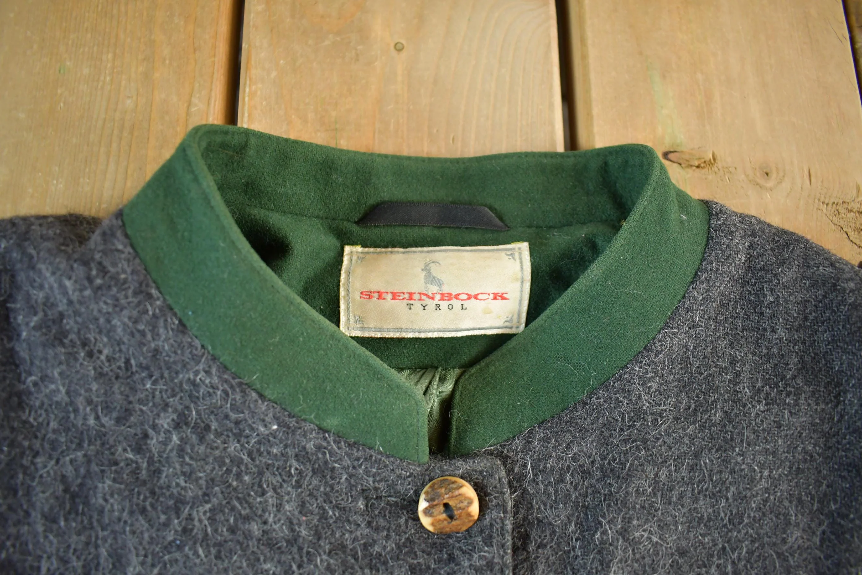 Vintage 1980s Steinbock Button Up Wool Jacket Women's M-L - Image 4