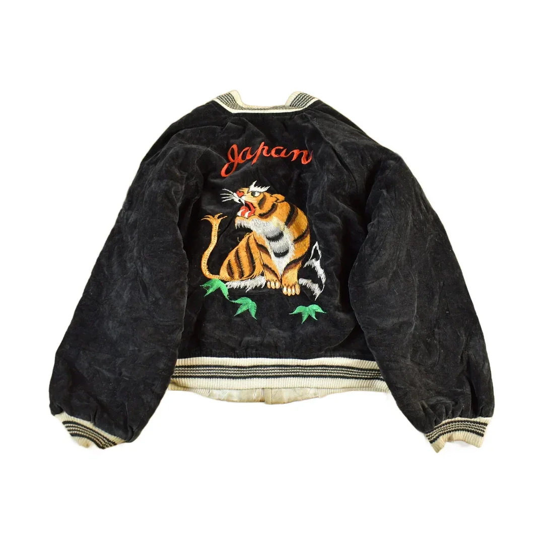 Vintage 1980s Sukajan USA Japan Souvinir Bomber Jacket Toddler-Youth XS - Image 2