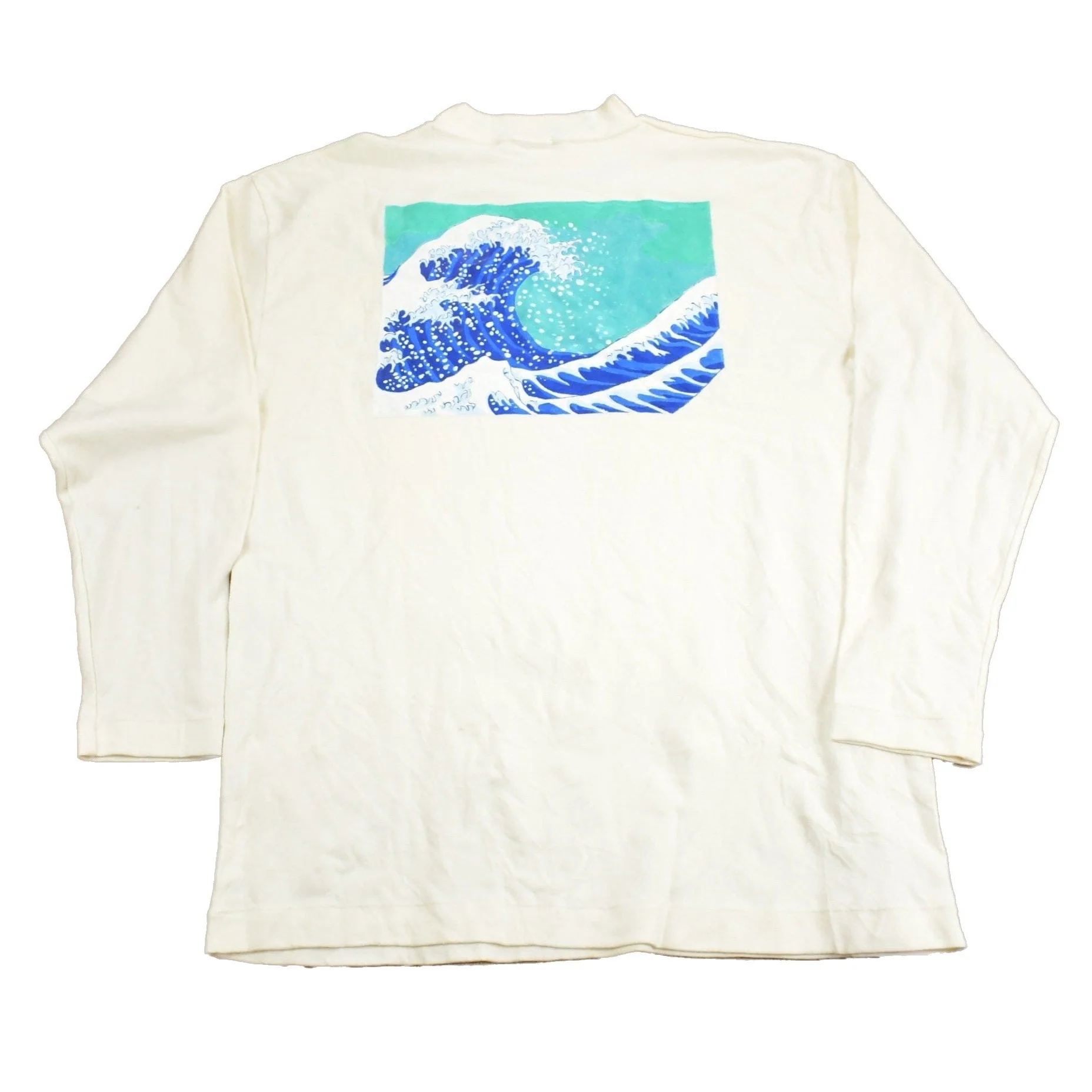 Vintage 1980s Takaoka Beach Club Surfing Graphic Souvenir T Shirt Men's Medium - Image 2
