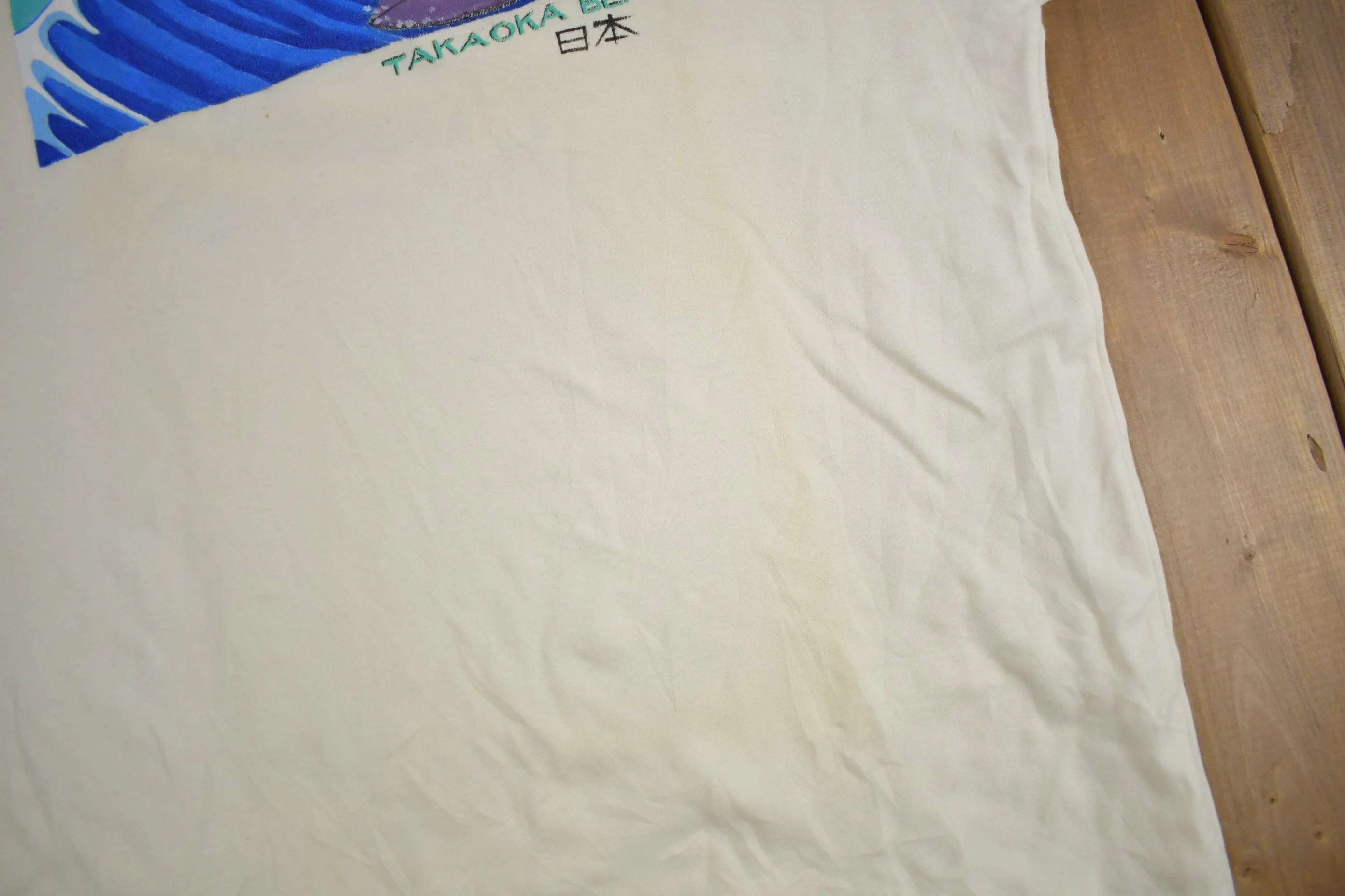 Vintage 1980s Takaoka Beach Club Surfing Graphic Souvenir T Shirt Men's Medium - Image 5