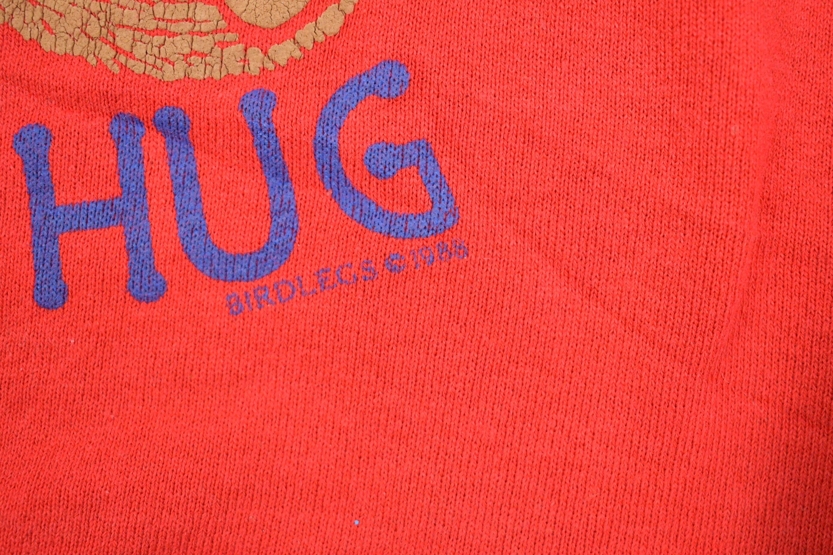 Vintage 1980s Teddy Bear Hug Crewneck Sweatshirt Men's Large - Image 3