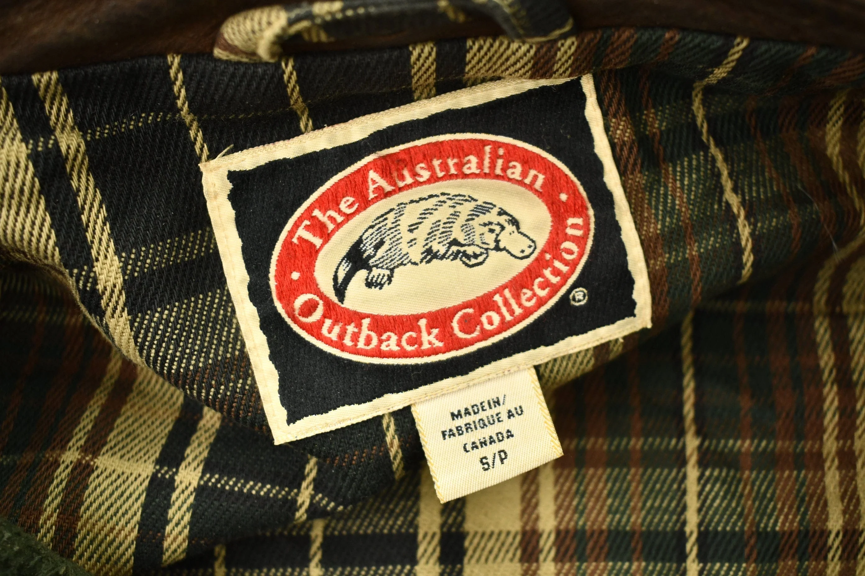 Vintage 1980s The Australia Outback Collection Waxed Leather Jacket Men's Medium - Image 7