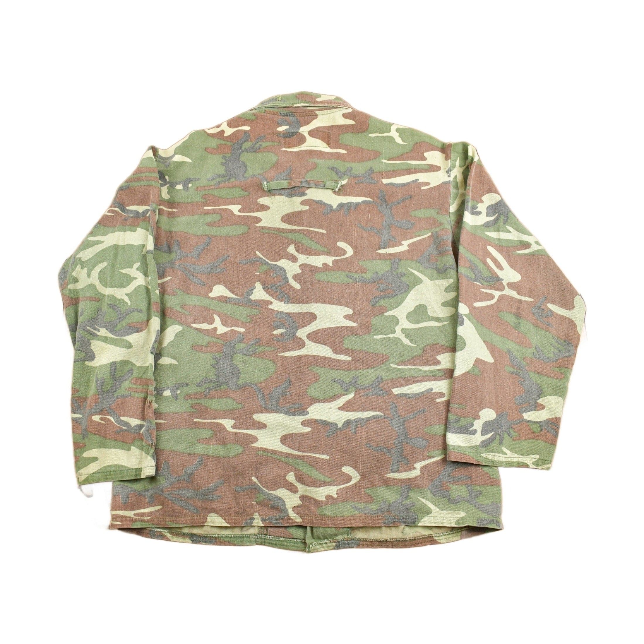 Vintage 1980s The Camo Clan Woodland Camo Button Up Shirt Men's XL - Image 2