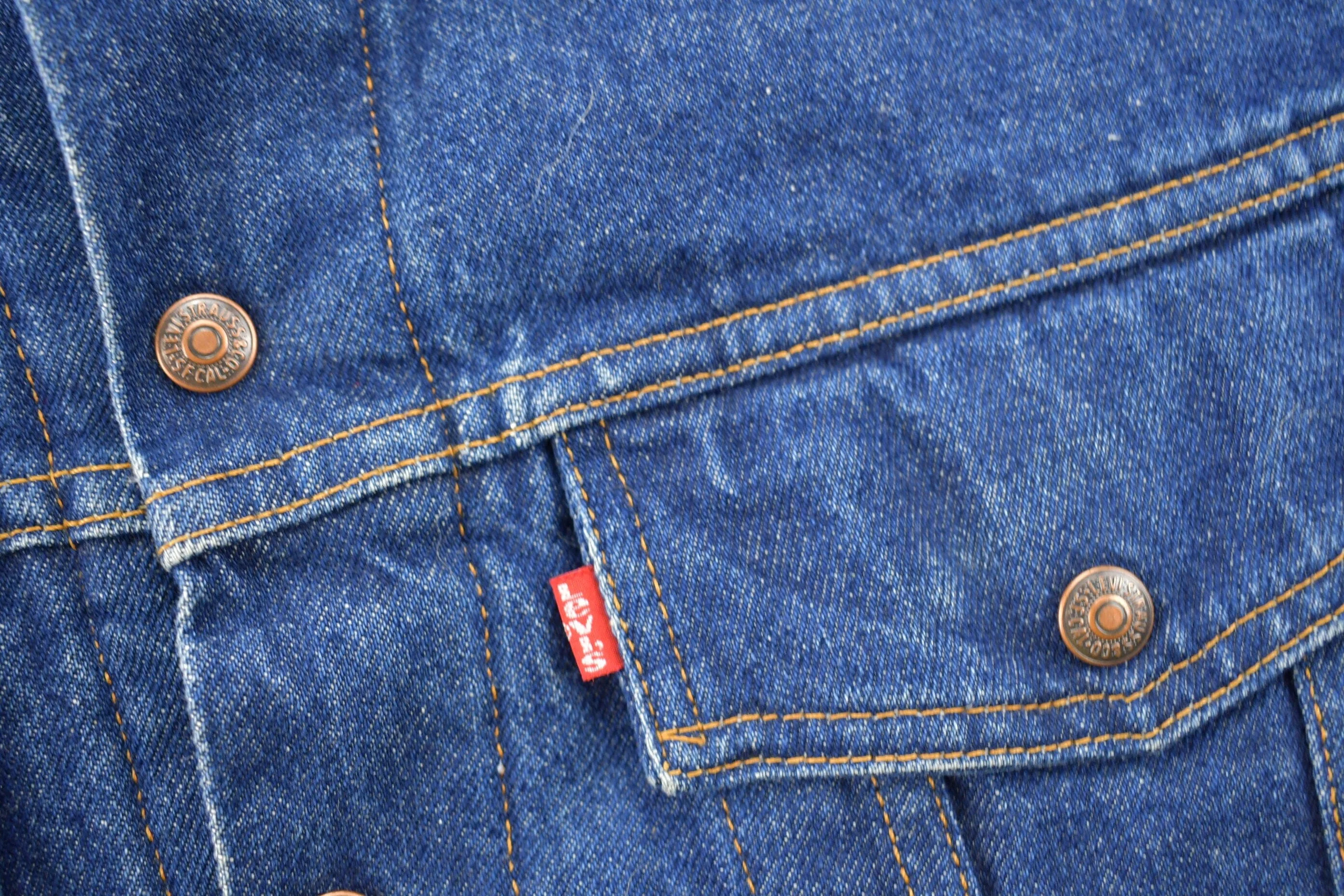 Vintage 1980s The Hudsons Bay Levi's Reversible Jean Jacket Men's Large - Image 8