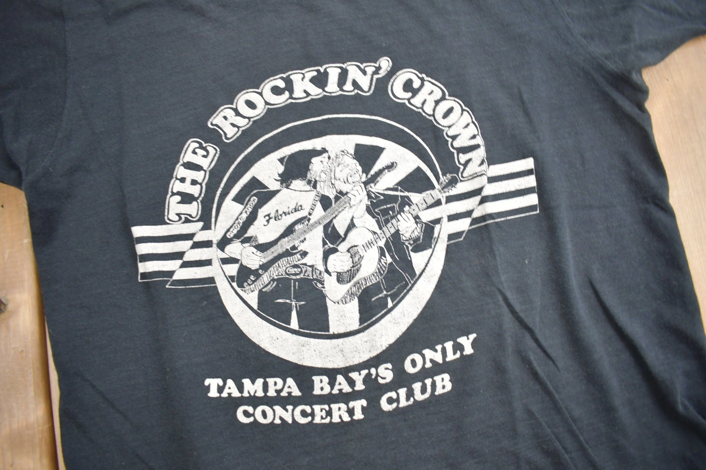 Vintage 1980s The Rocking' Crown Concert Club Souvenir T Shirt Men's Small - Image 3