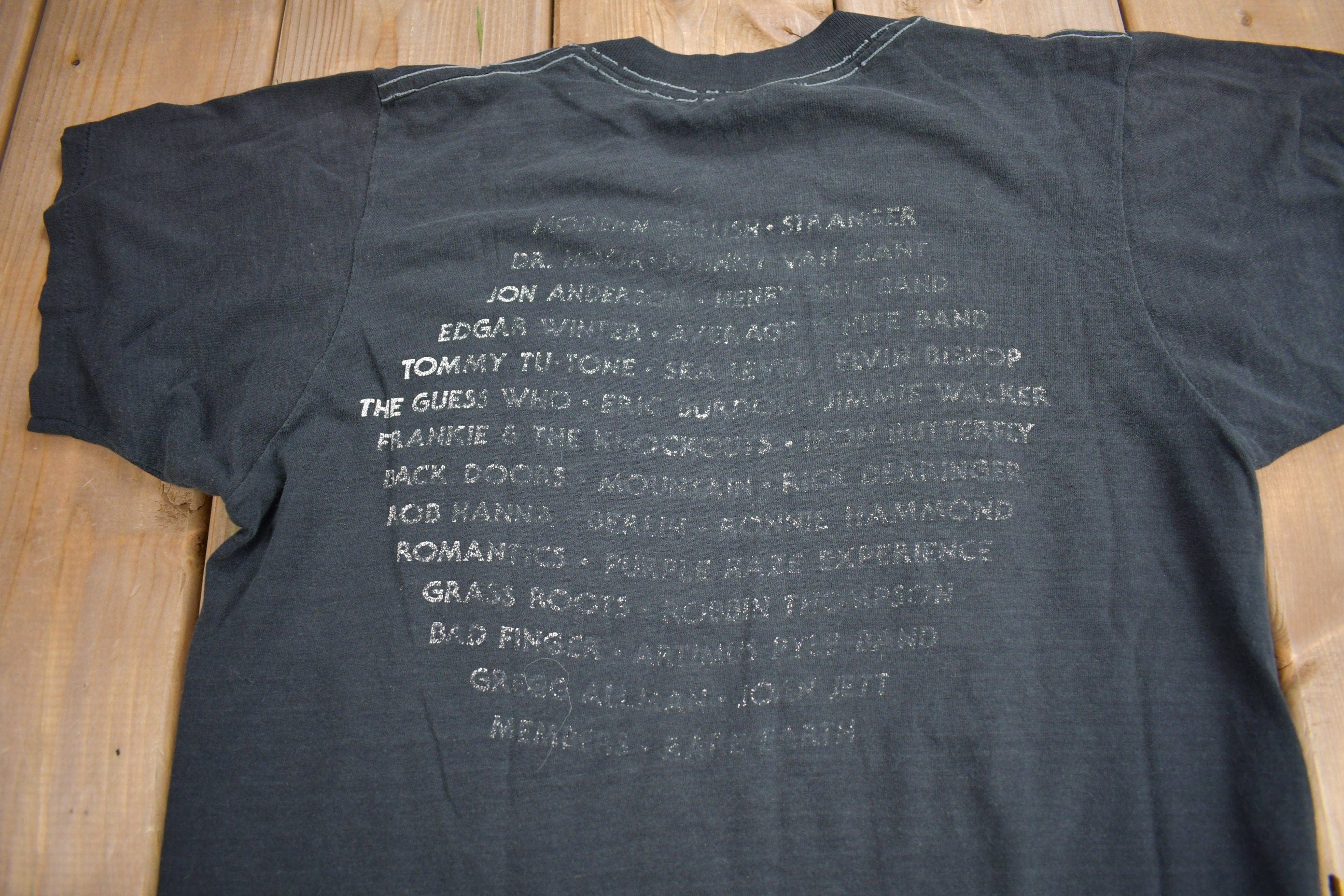 Vintage 1980s The Rocking' Crown Concert Club Souvenir T Shirt Men's Small - Image 4