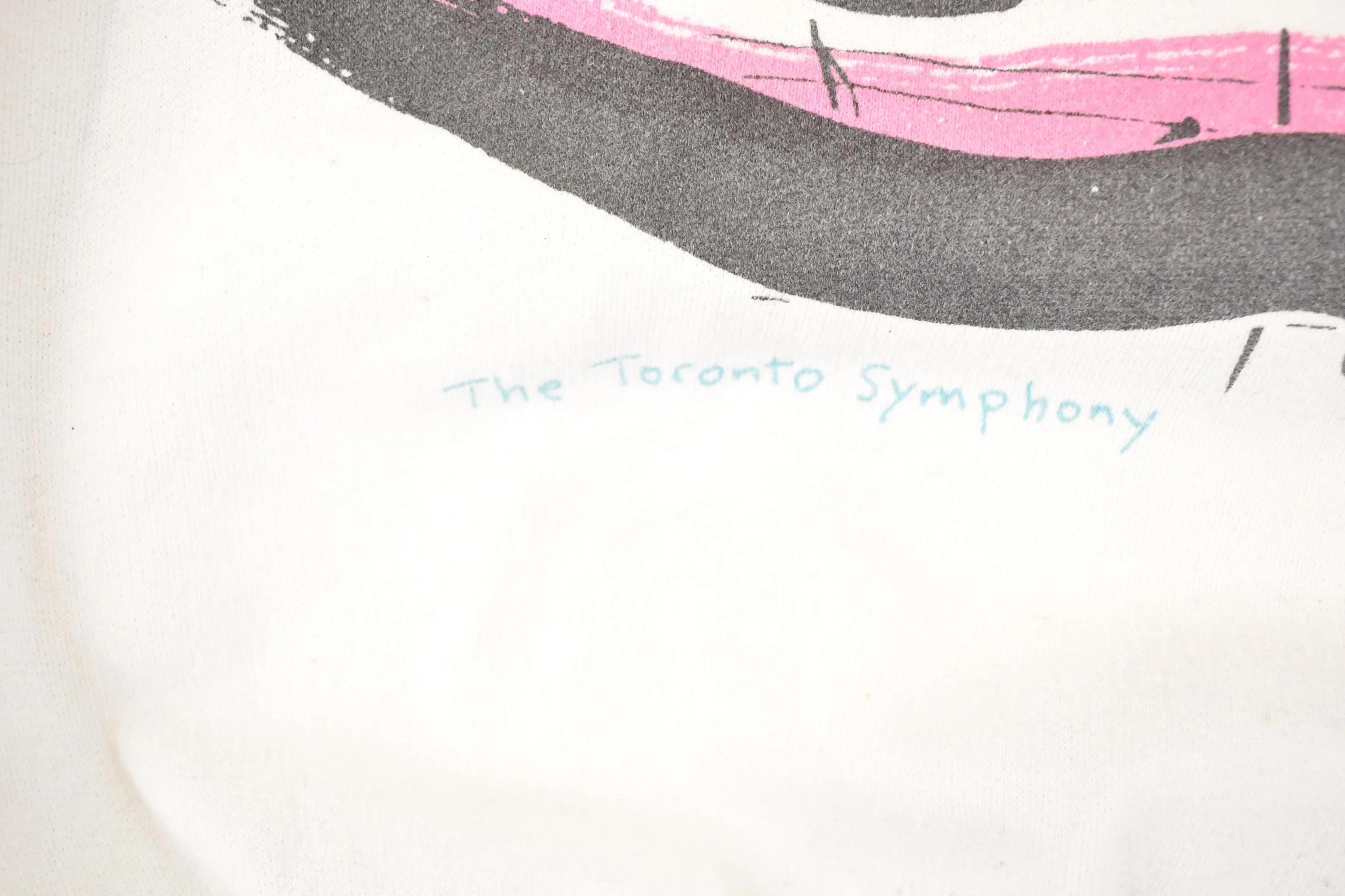 Vintage 1980s The Toronto Symphony Graphic Print Violin Crewneck Sweatshirt Women's XL - Image 4